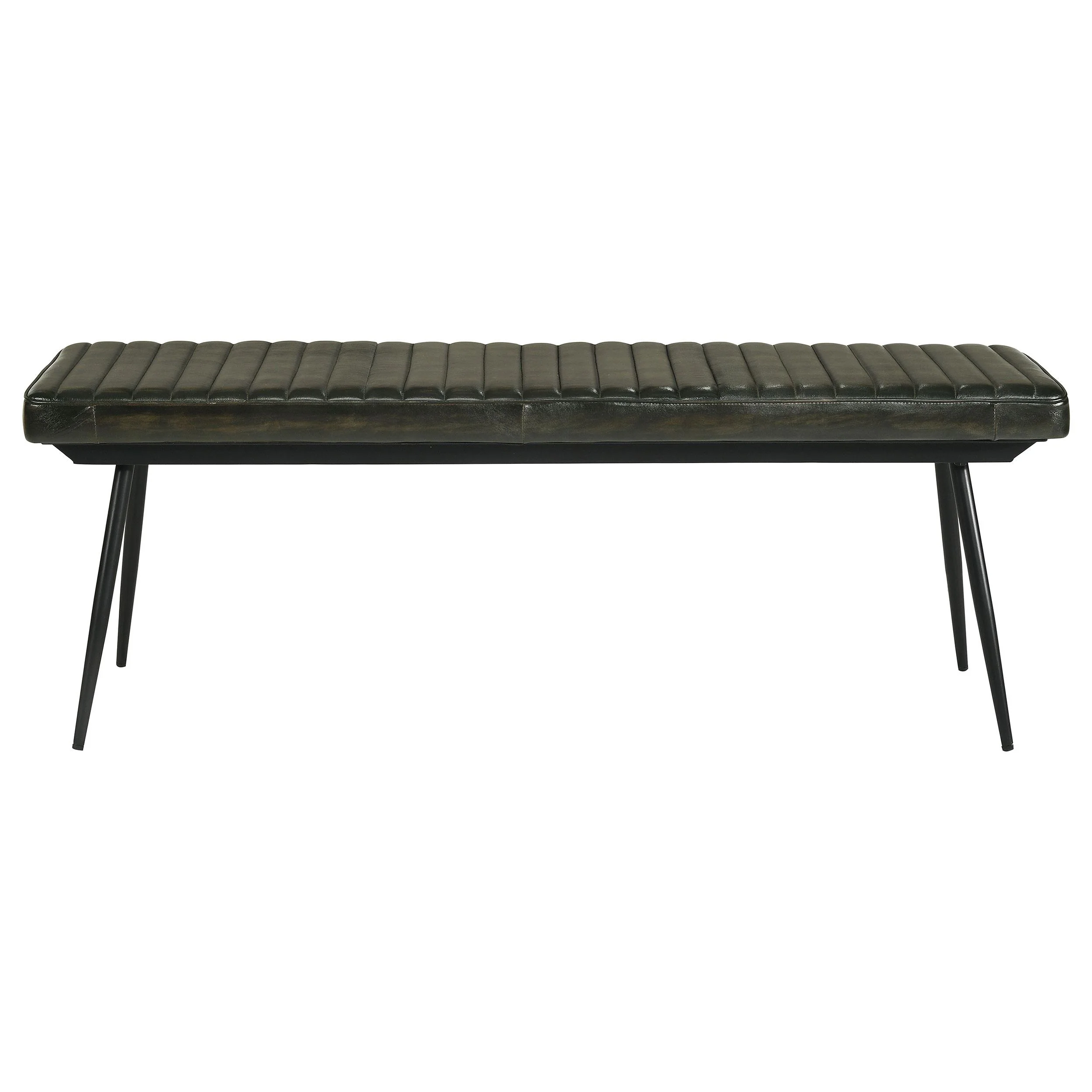 Coaster Furniture Misty 110653 Leather Upholstered Dining Bench - Antique Espresso - Image 2