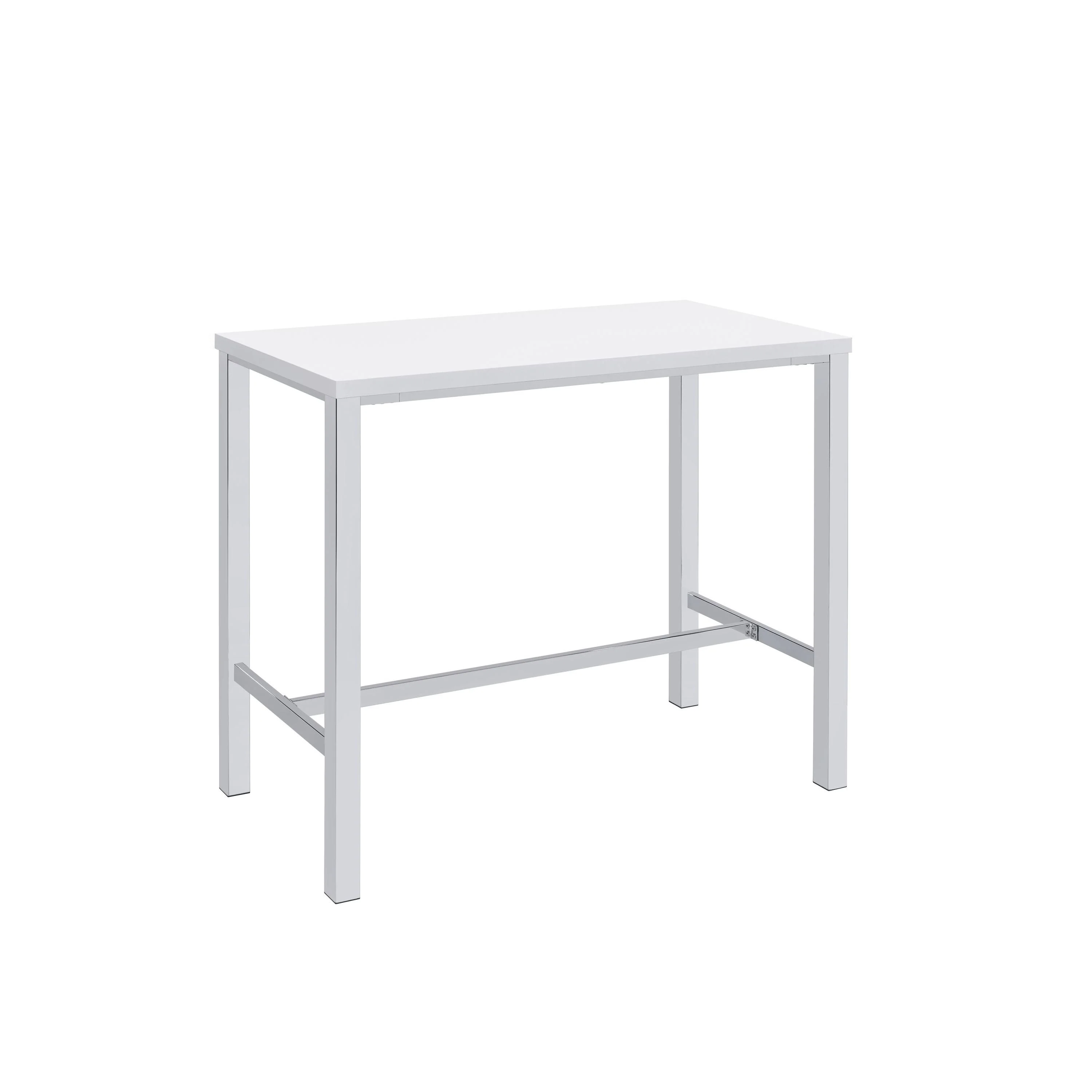 Coaster Furniture Natividad 182525 5-piece Pub Height Bar Table Set - White High Gloss - Image 2