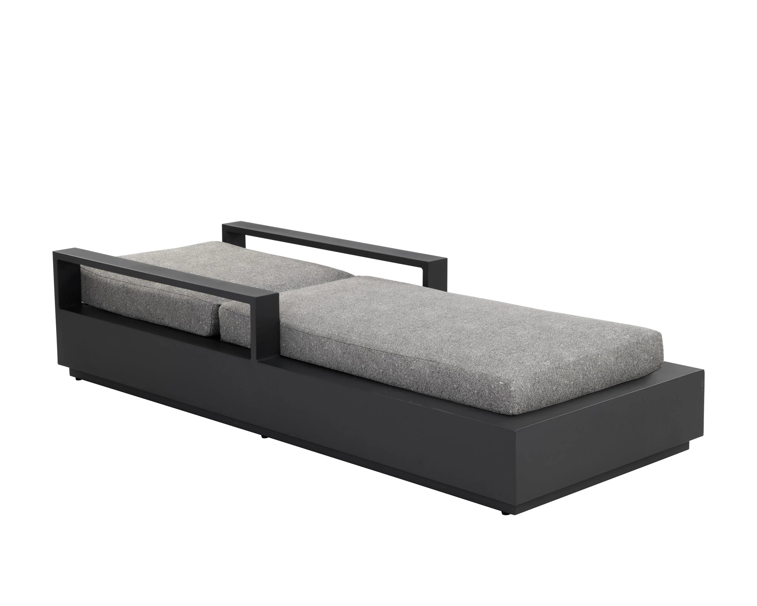 Tavira Lounger - Charcoal - Lanikai Salt And Pepper - Image 2