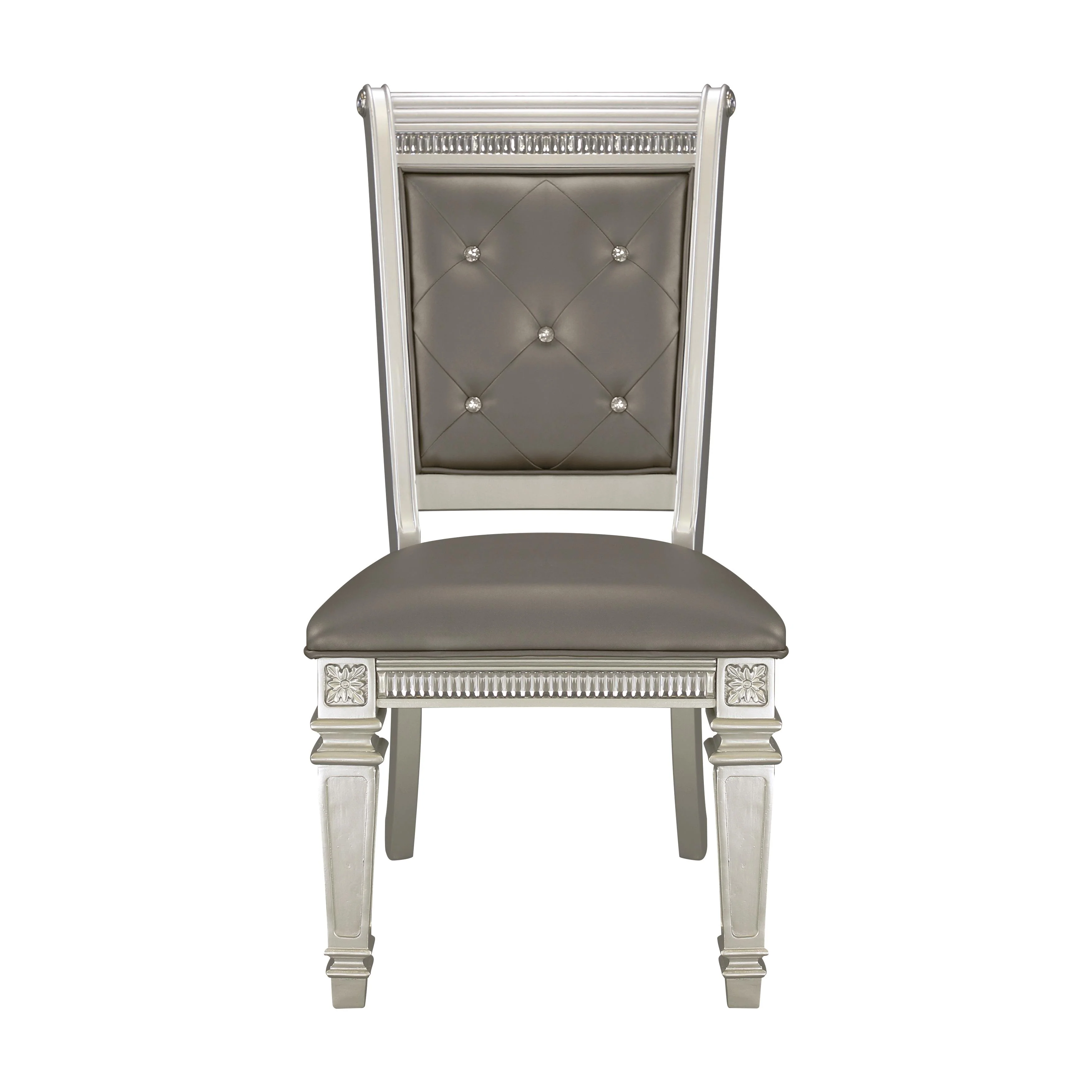 Homelegance Bevelle 1958S Side Chair - Dark Grey - Image 1