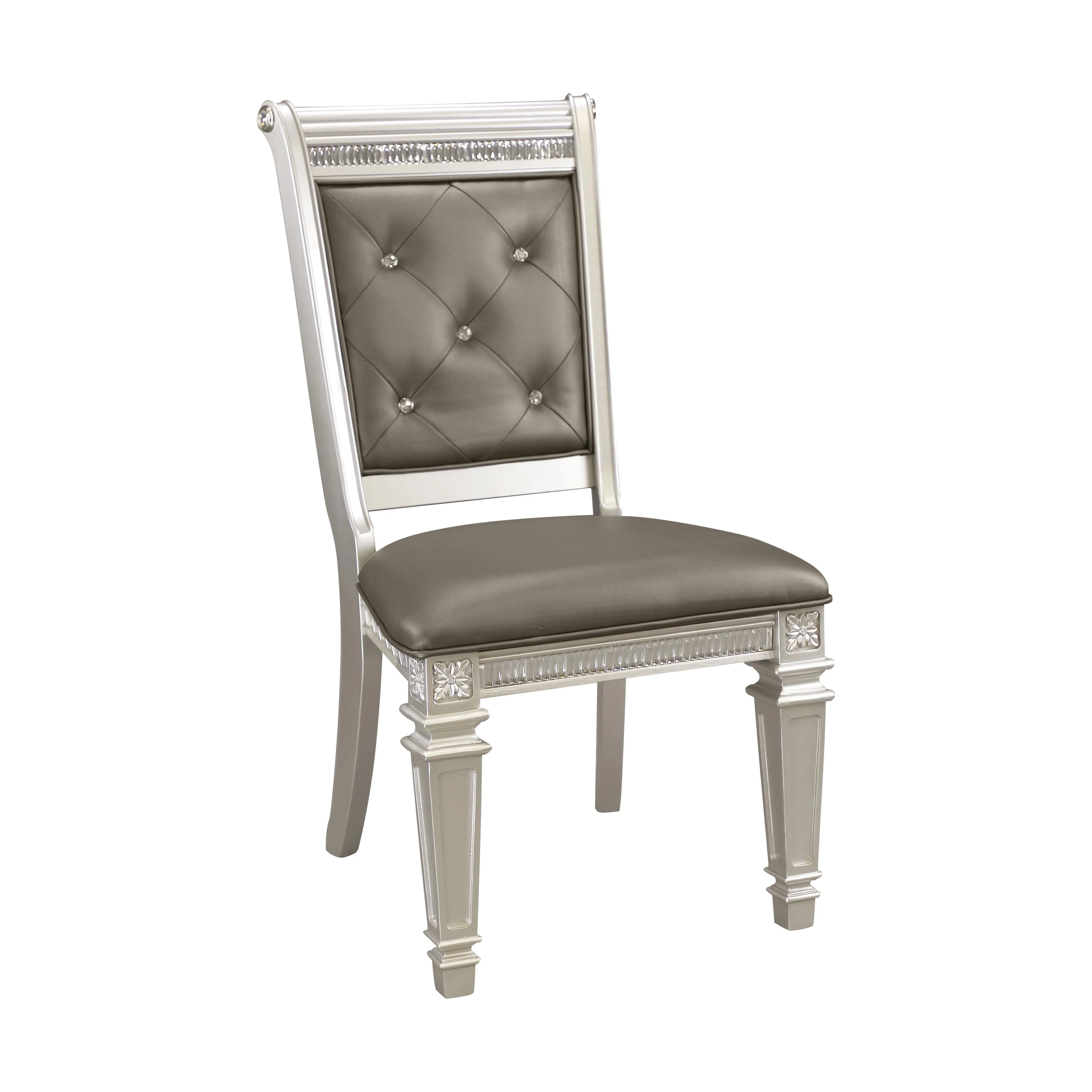 Homelegance Bevelle 1958S Side Chair - Dark Grey - Image 2