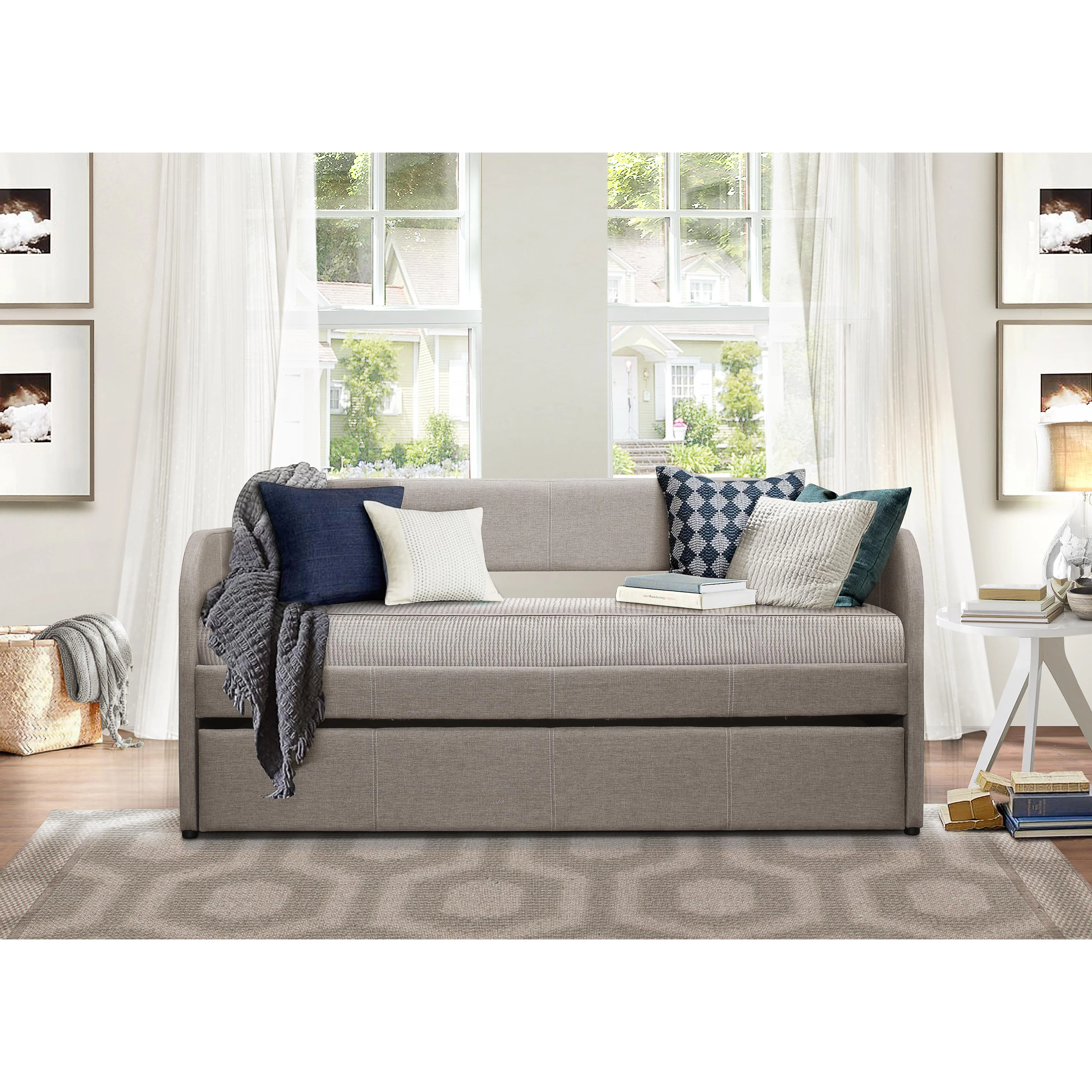 Homelegance Roland 4950GY* Daybed with Trundle - Image 3