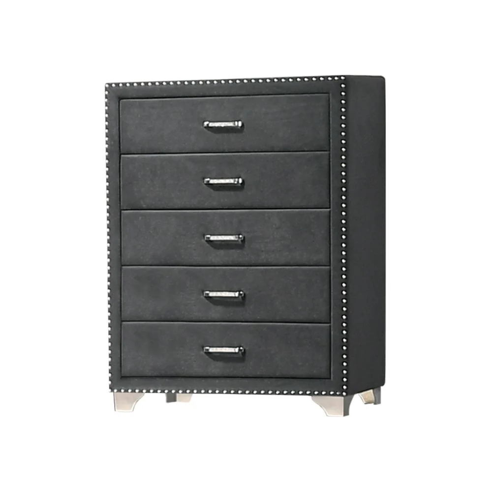 Coaster Furniture Melody 223385 5-Drawer Bedroom Chest - Grey - Image 1
