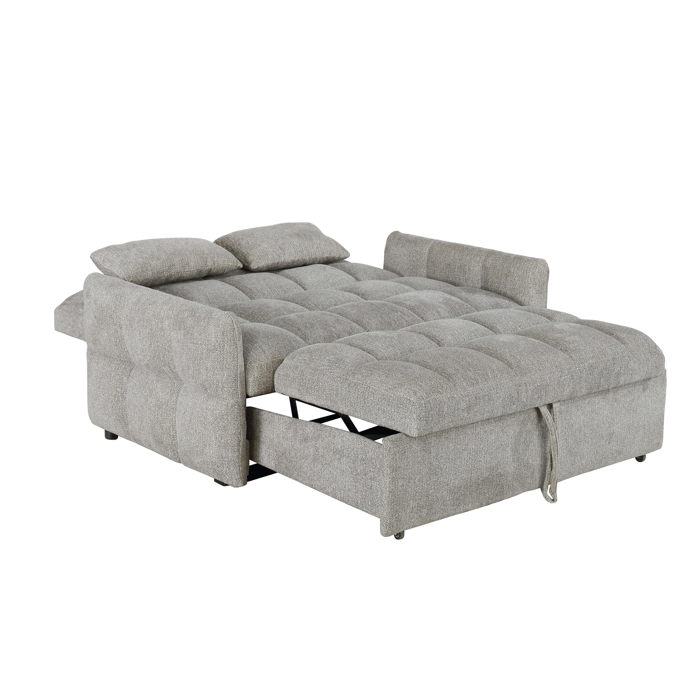 Coaster Furniture Cotswold 508307 Upholstered Convertible Sleeper Sofa Bed - Light Grey - Image 3