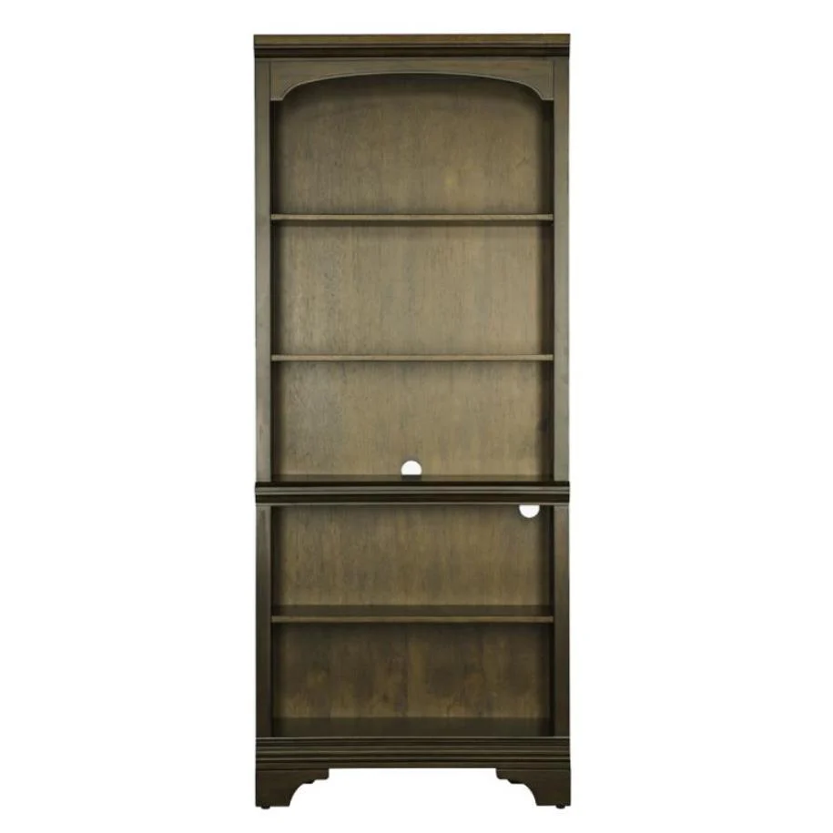 Coaster Furniture Hartshill 881285 78-inch 5-shelf Bookcase - Burnished Oak - Image 2