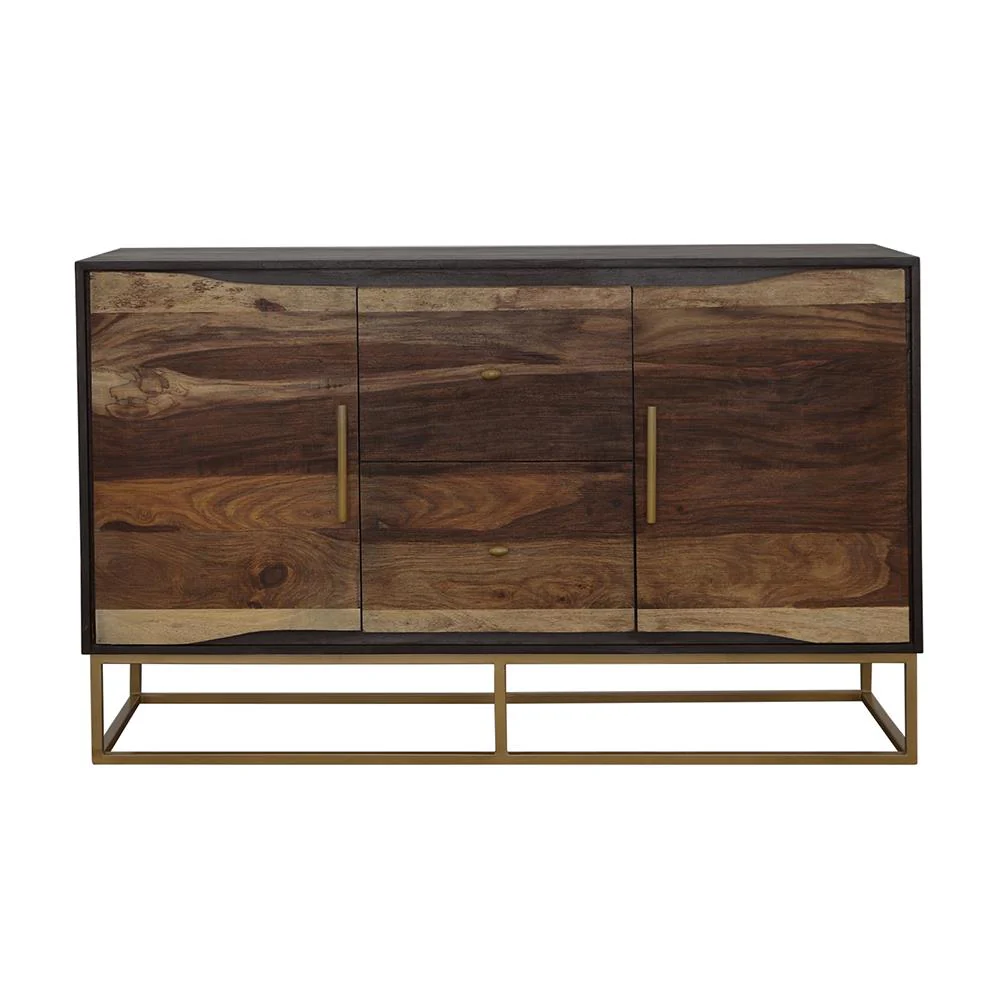 Coaster Furniture Zara 953466 2-door 57" Wood Accent Storage Cabinet - Black Walnut - Image 2