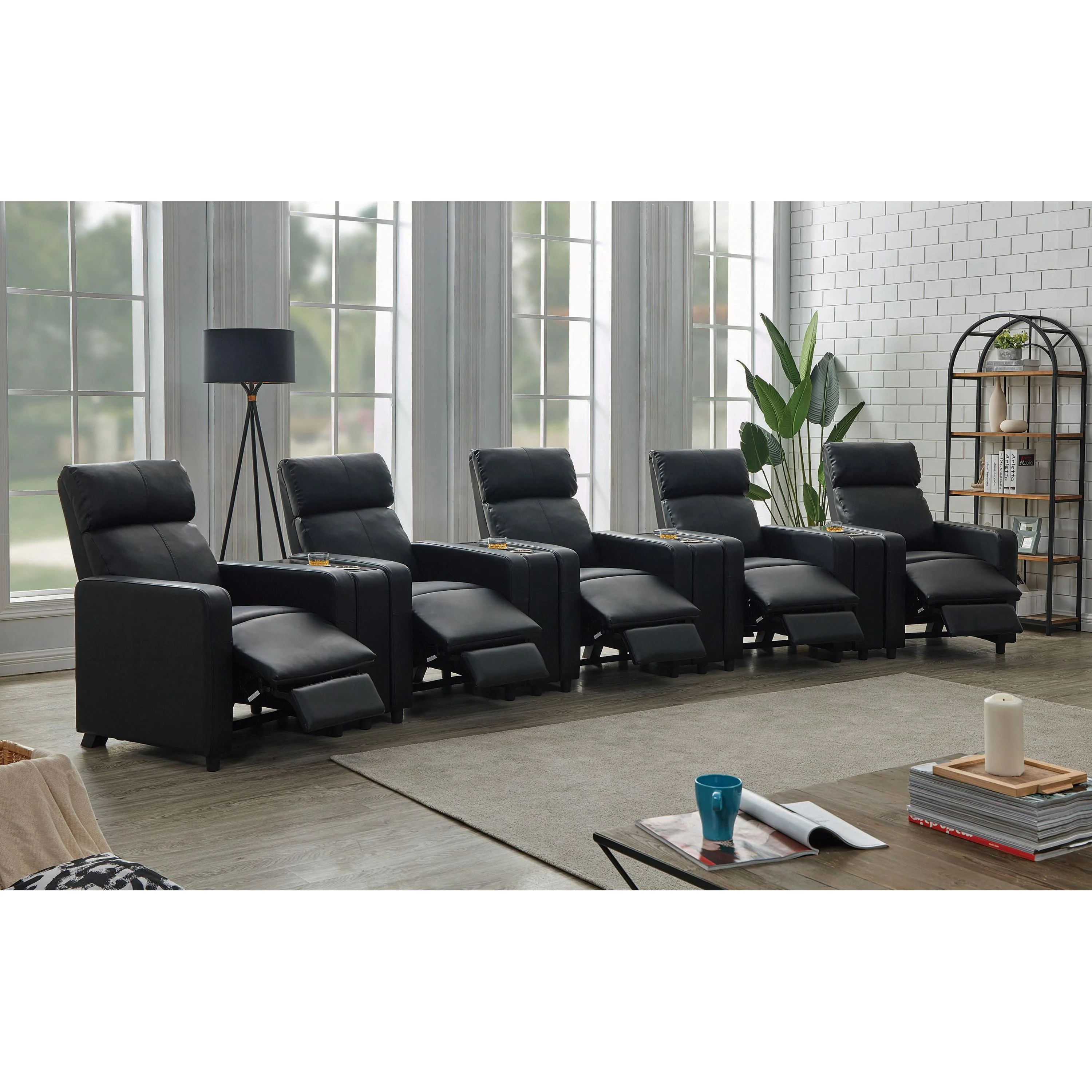 Coaster Furniture Toohey 600181-S5A 9 pc Home Theater Seating - Image 2