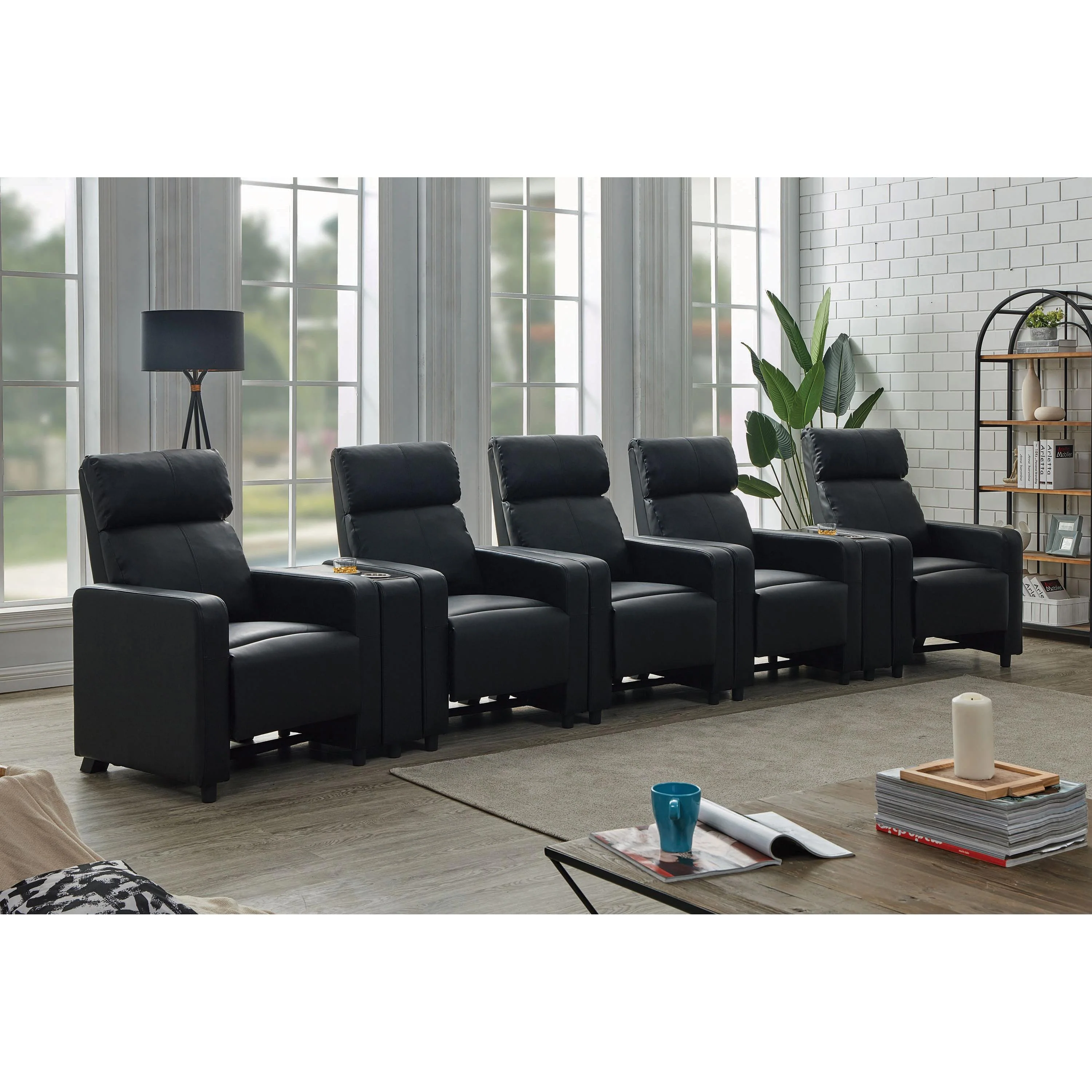 Coaster Furniture Toohey 600181-S5B 7 pc Home Theater Seating - Image 1