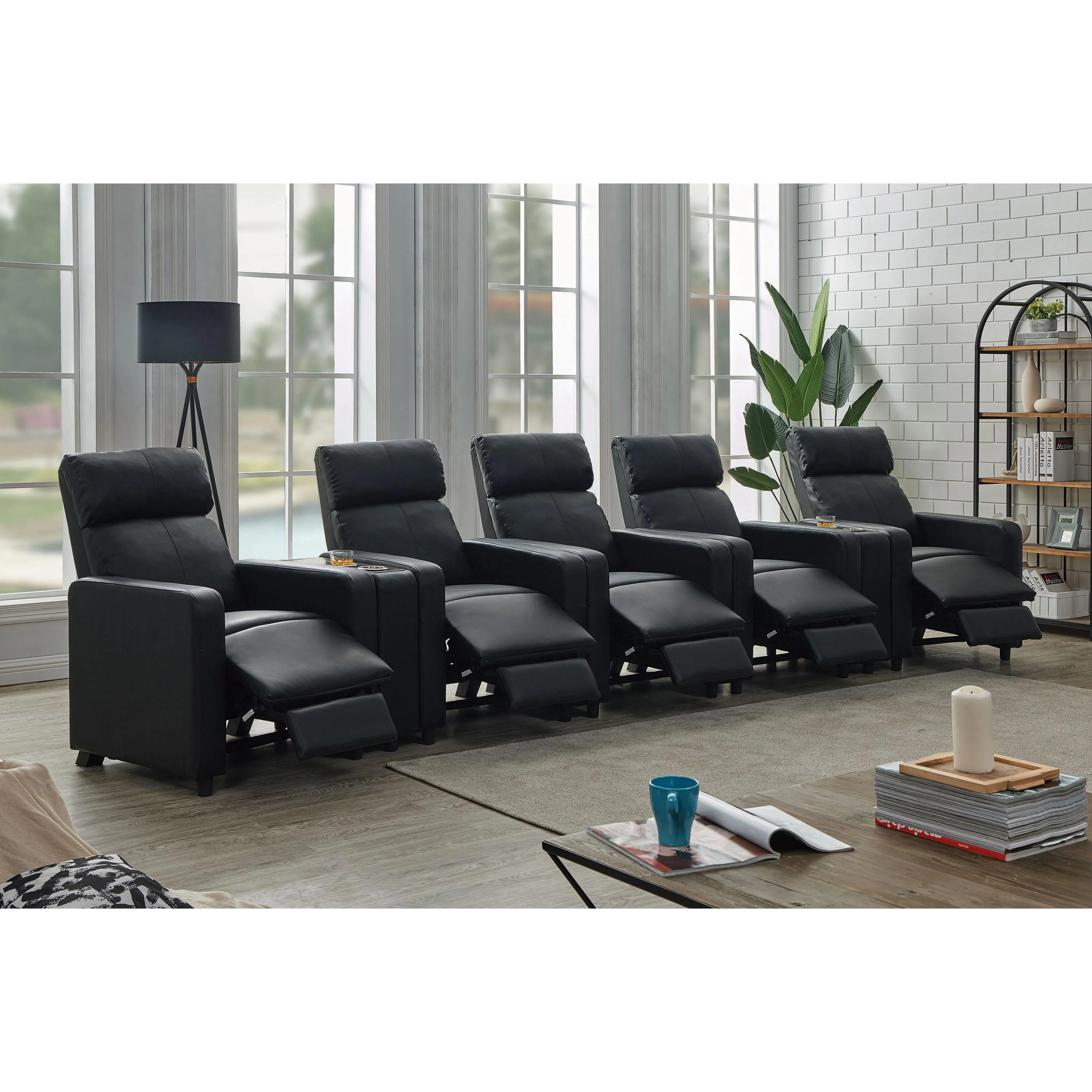 Coaster Furniture Toohey 600181-S5B 7 pc Home Theater Seating - Image 2