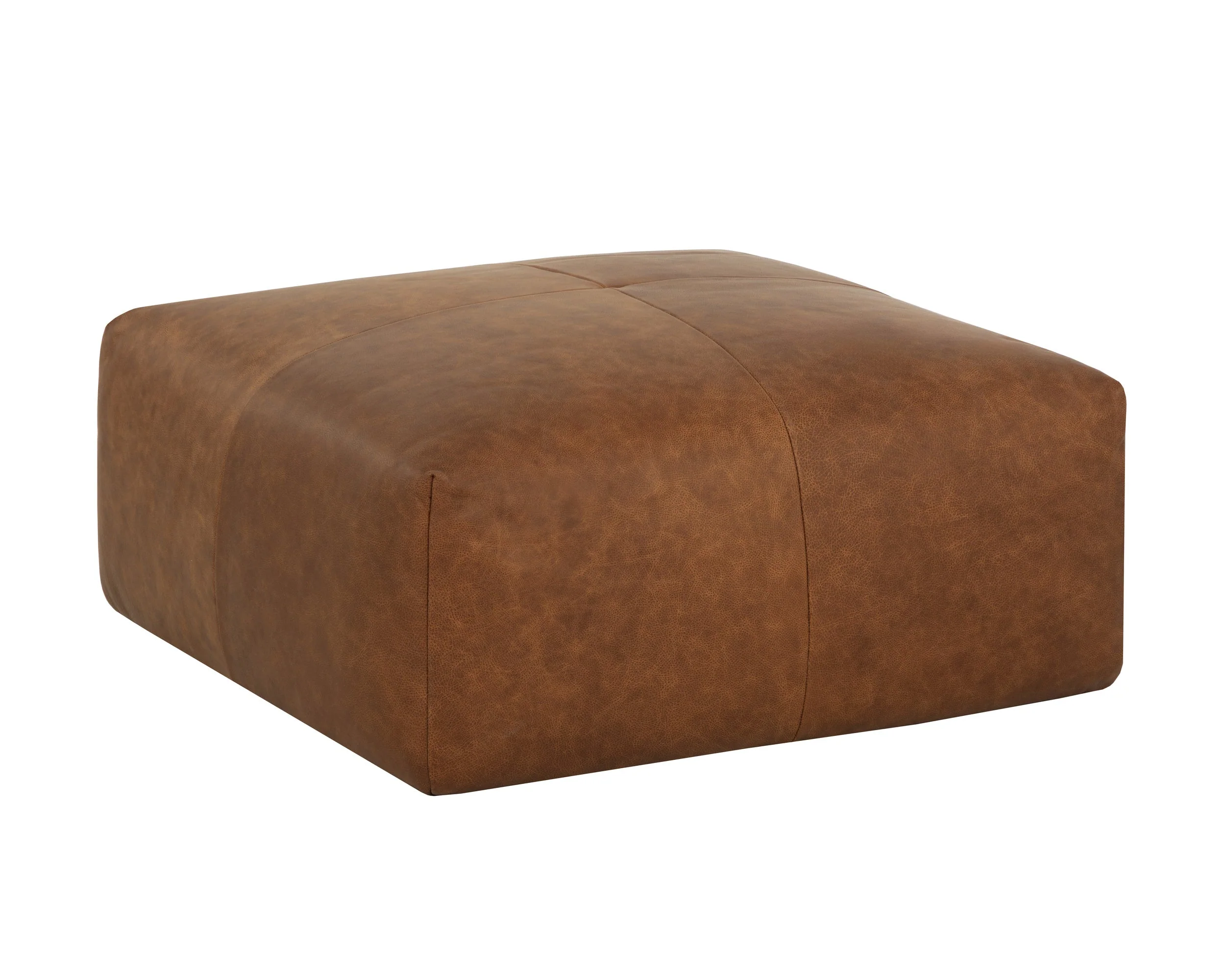 Elio Ottoman – Cognac Leather
