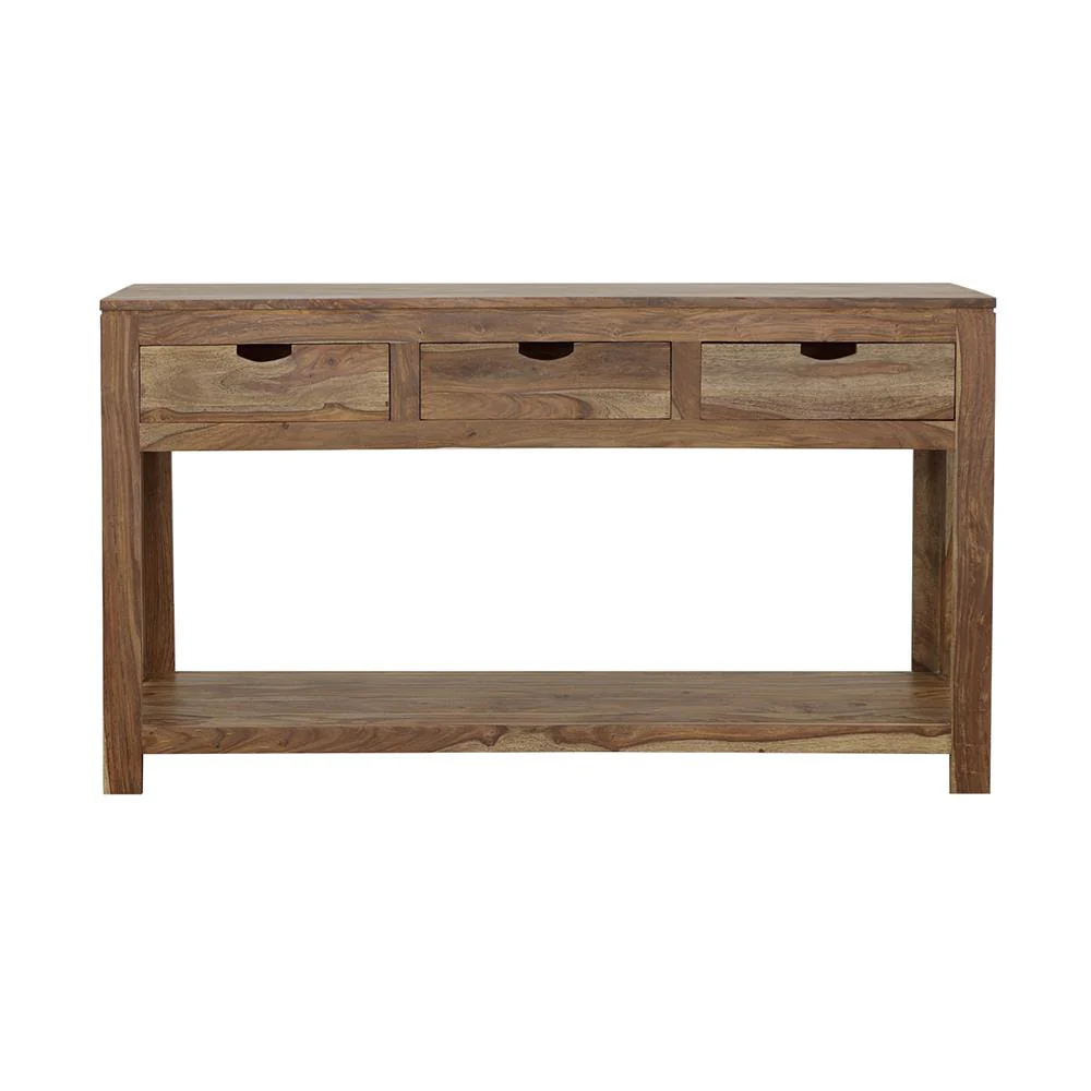 Coaster Furniture Esther 952853 3-Drawer Wood Console Table – Natural Sheesham