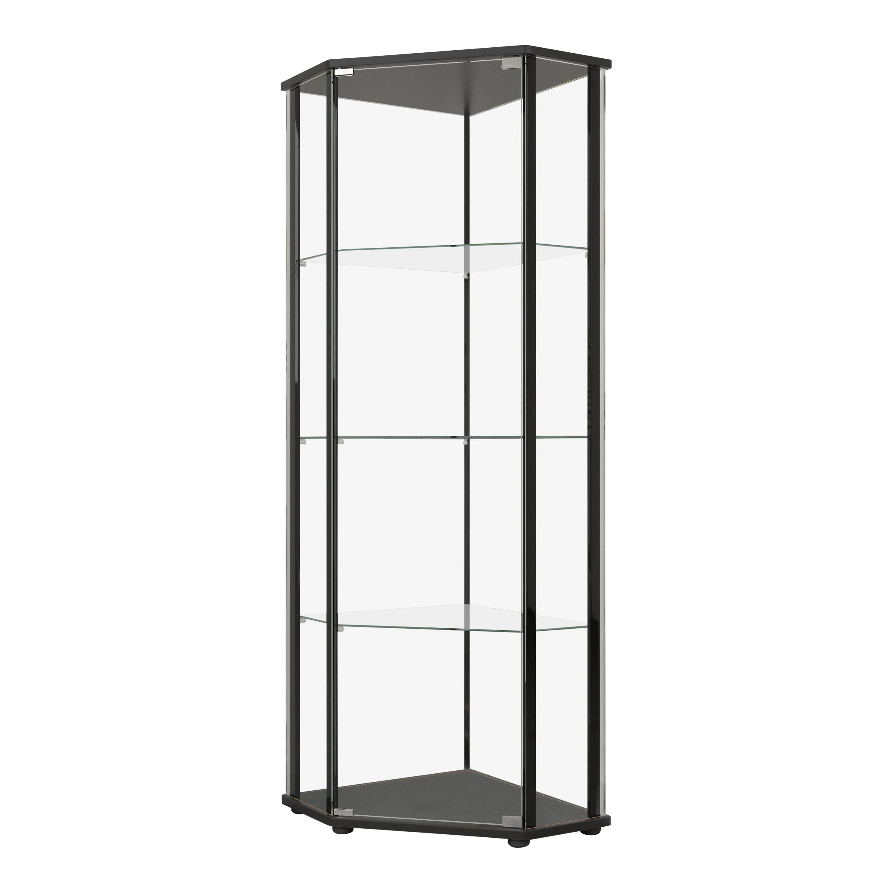 Coaster Furniture Zenobia 953234 4-shelf Curio Cabinet Display Case – Black