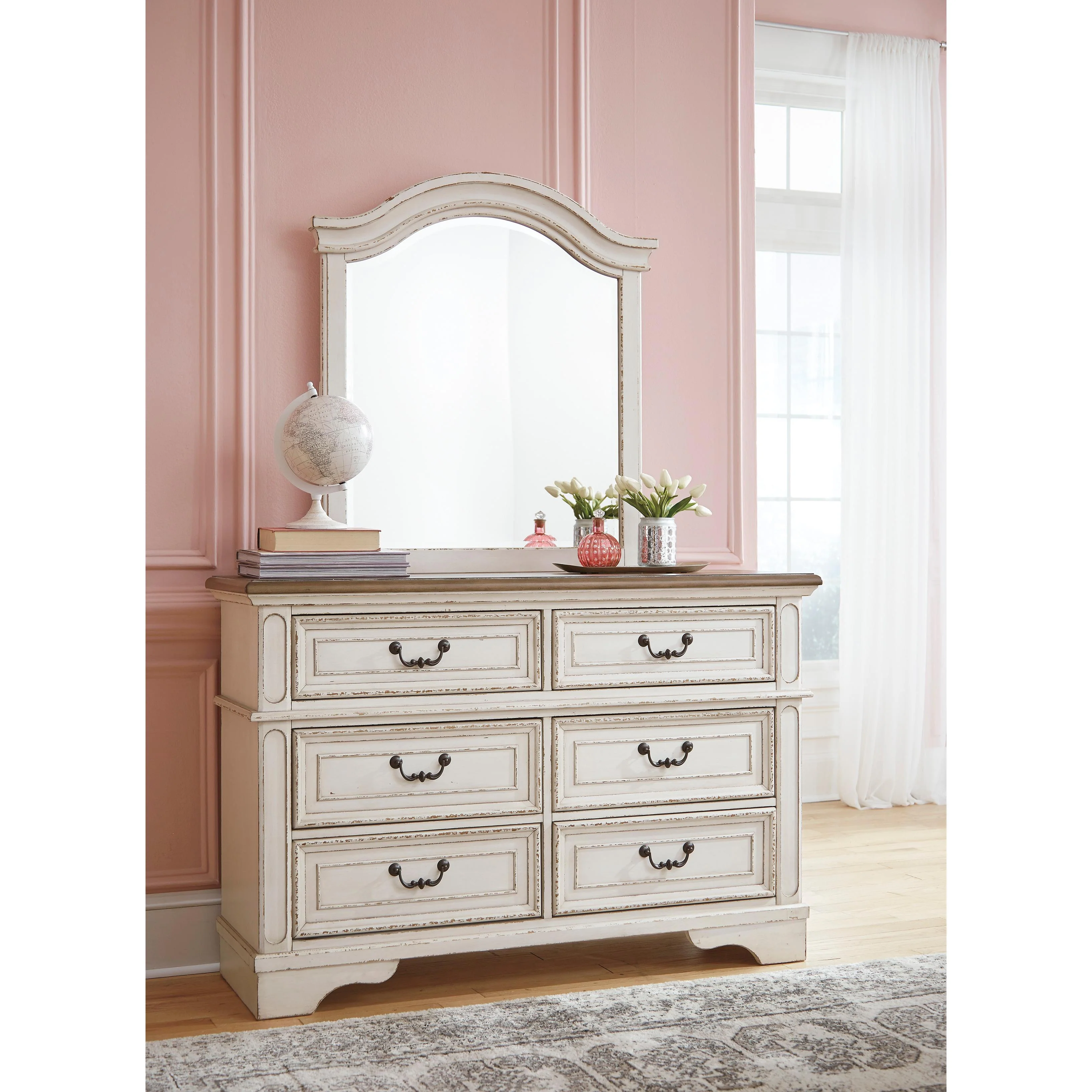 Signature Design by Ashley Realyn B743B12 Dresser and Mirror - Image 3
