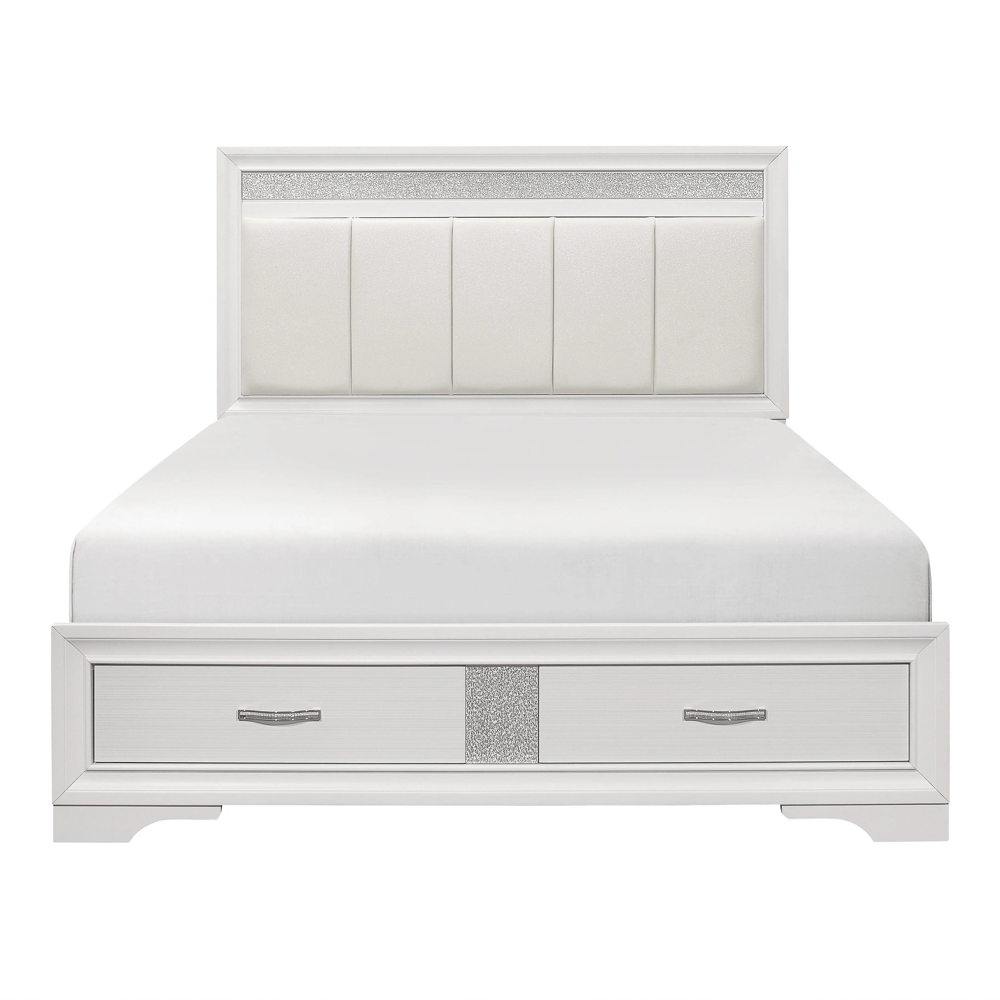 Homelegance Luster 1505W-1* Queen Platform Bed with Footboard Storage - Image 1