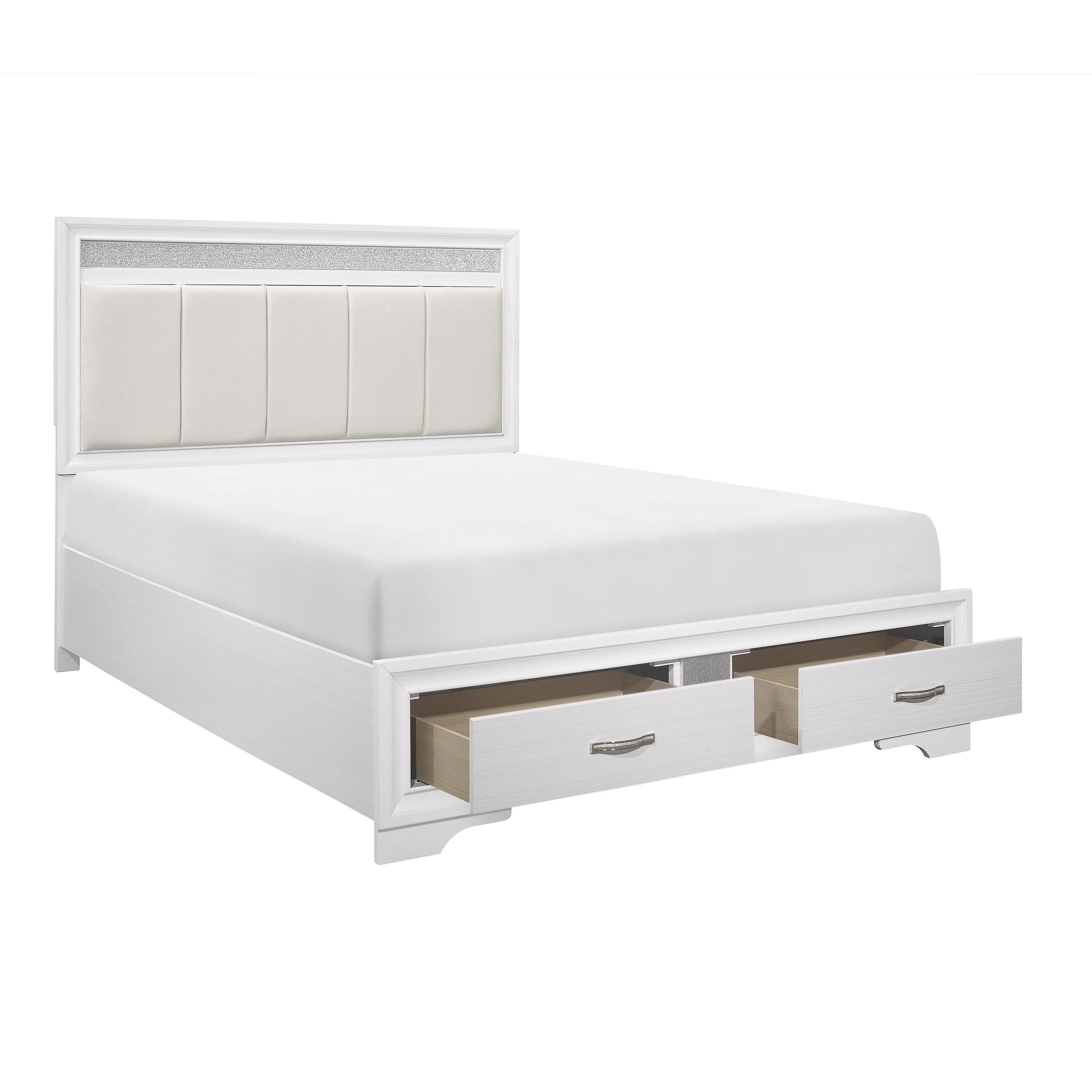Homelegance Luster 1505W-1* Queen Platform Bed with Footboard Storage - Image 3