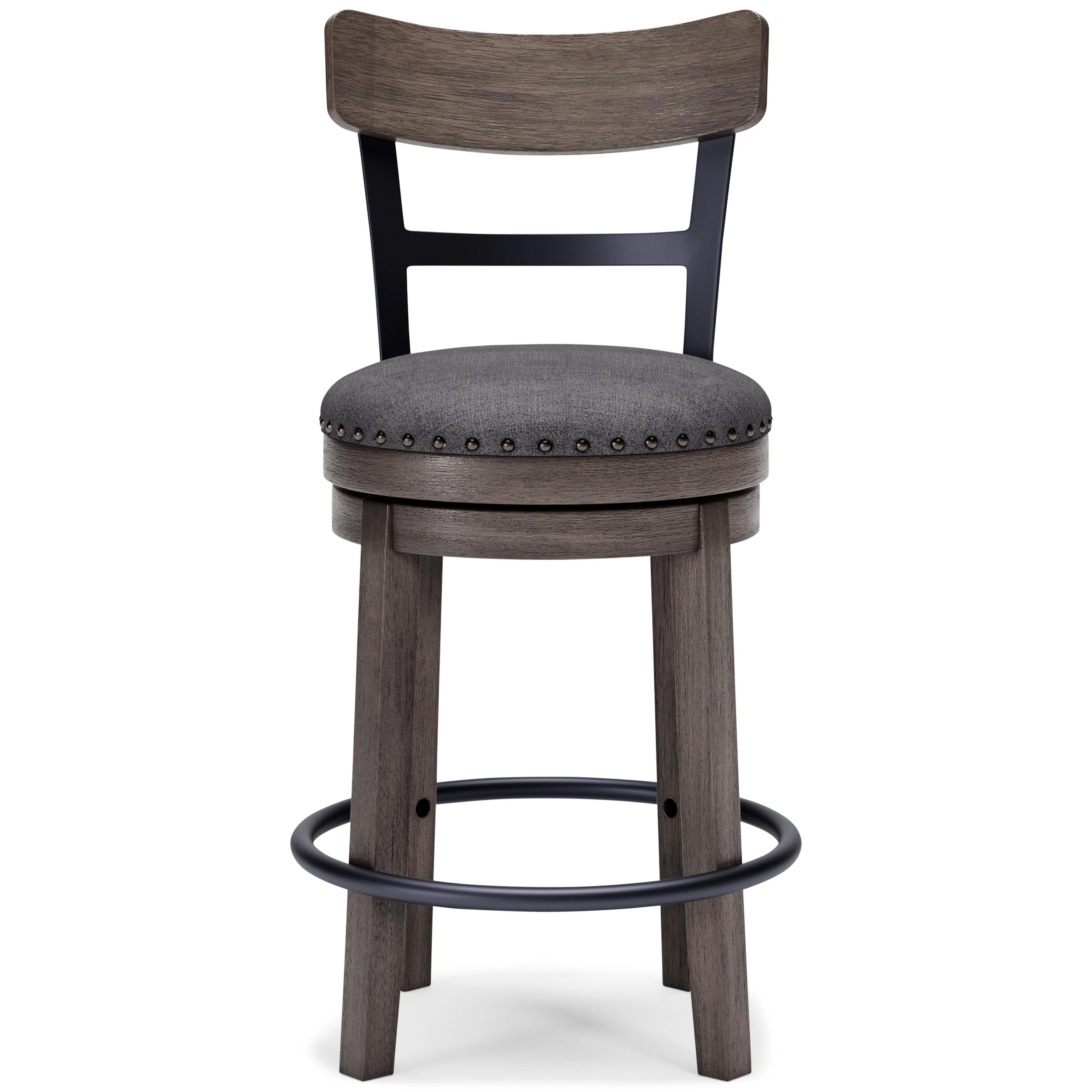 Signature Design by Ashley Caitbrook D388-224 Upholstered Swivel Barstool - Image 2