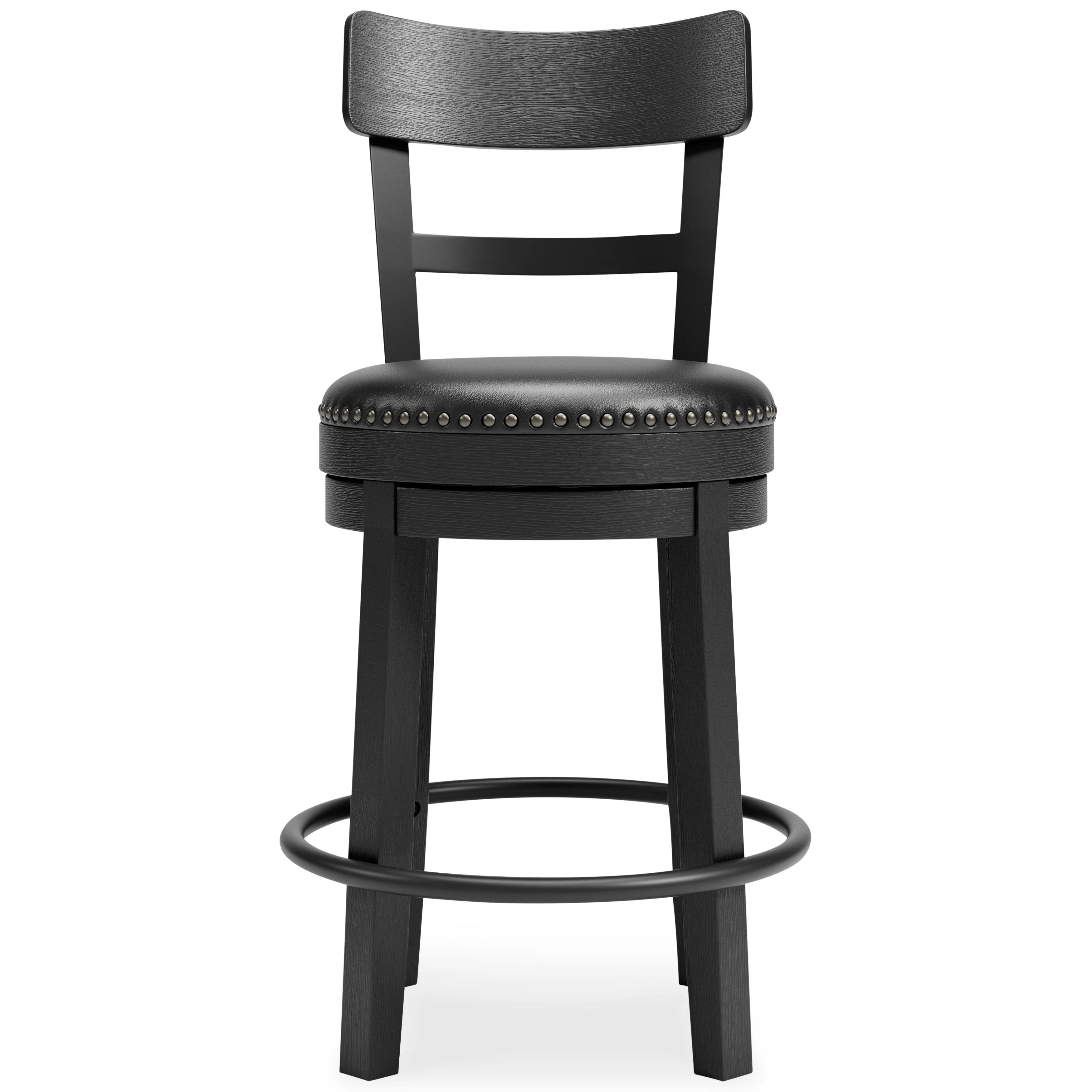 Signature Design by Ashley Valebeck D546-624 Upholstered Swivel Barstool - Image 2