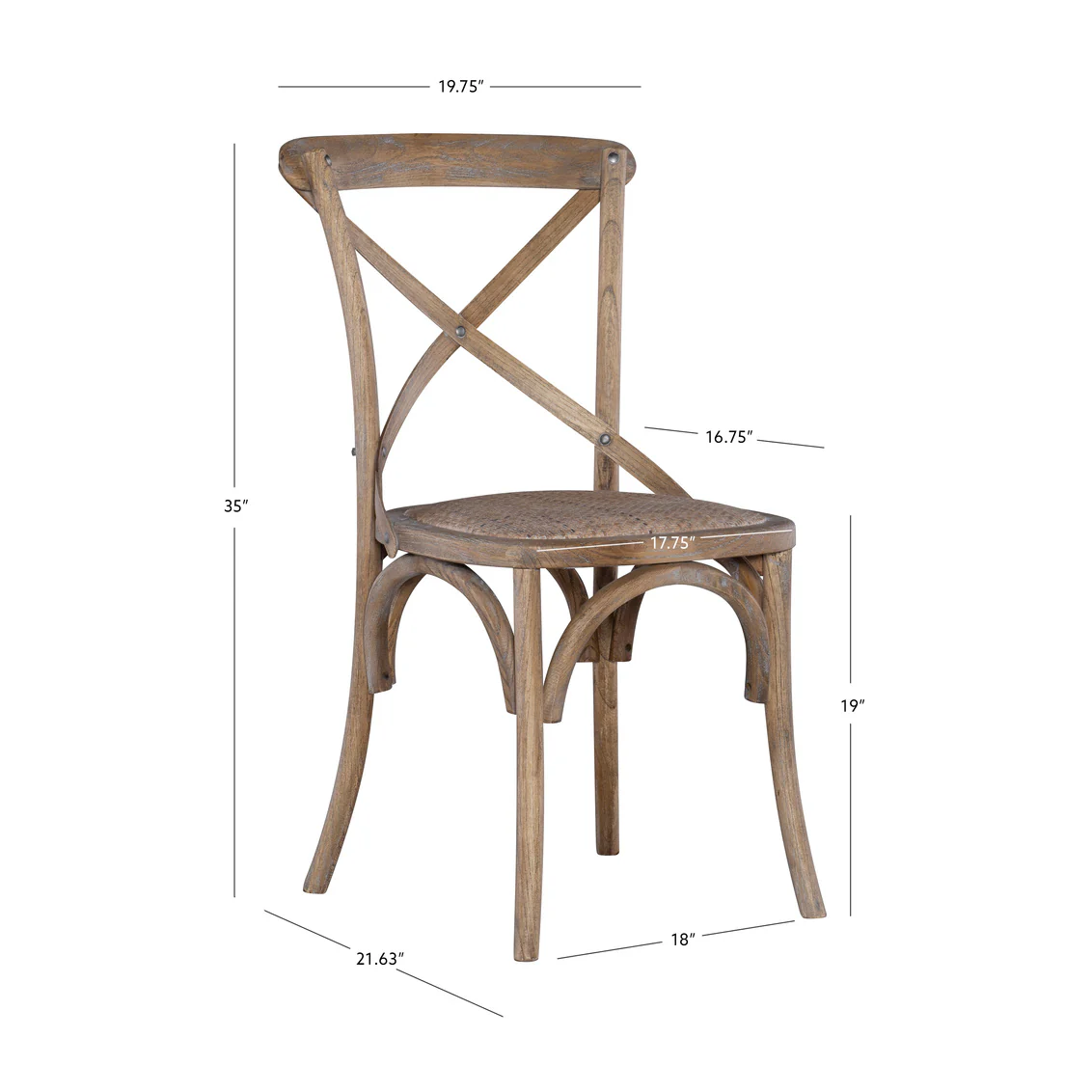 HYDE GREY WASH BENTWOOD CHAIR 033202AGRY02ASU - Image 1