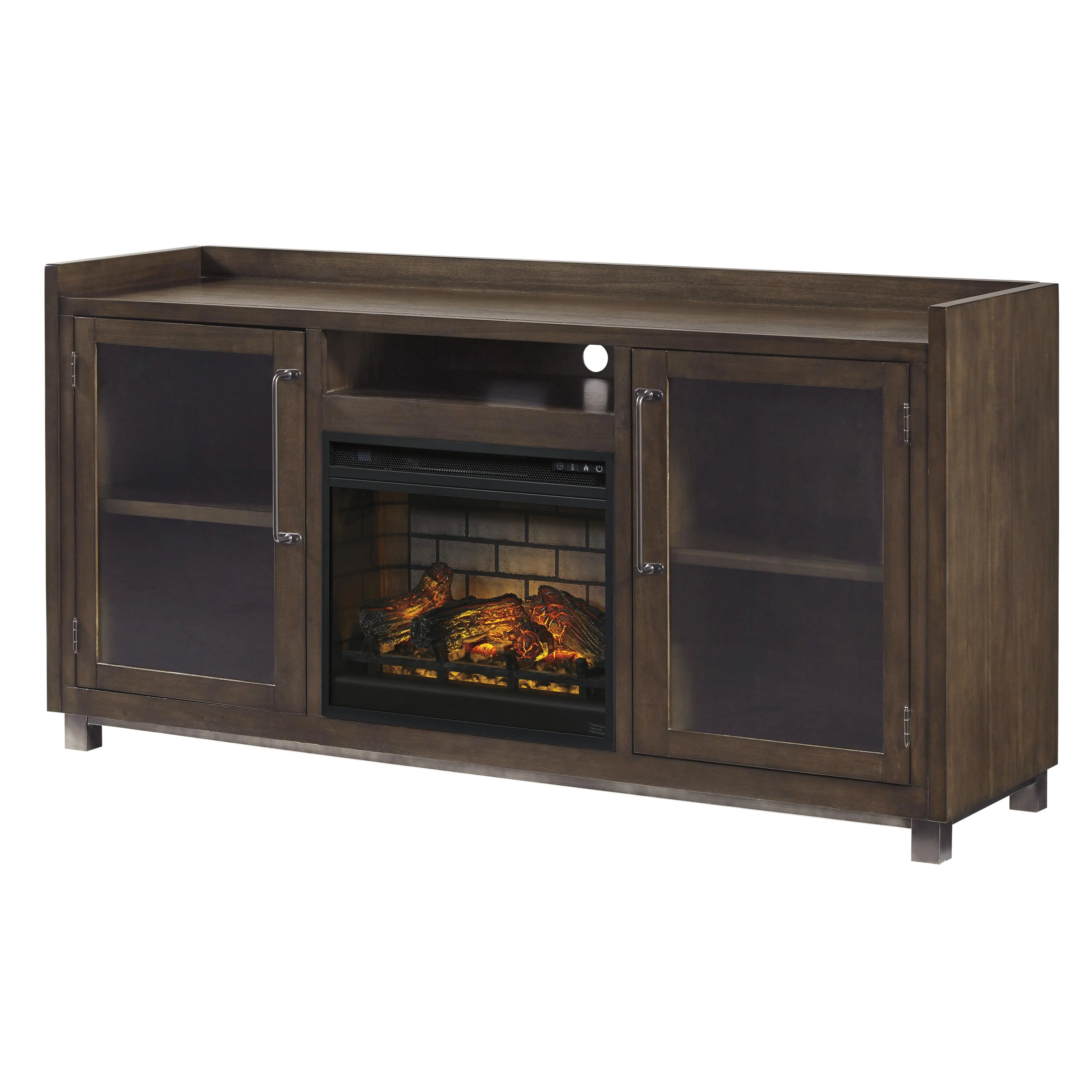Signature Design by Ashley Starmore W633W5 70" TV Stand with Electric Fireplace - Image 1