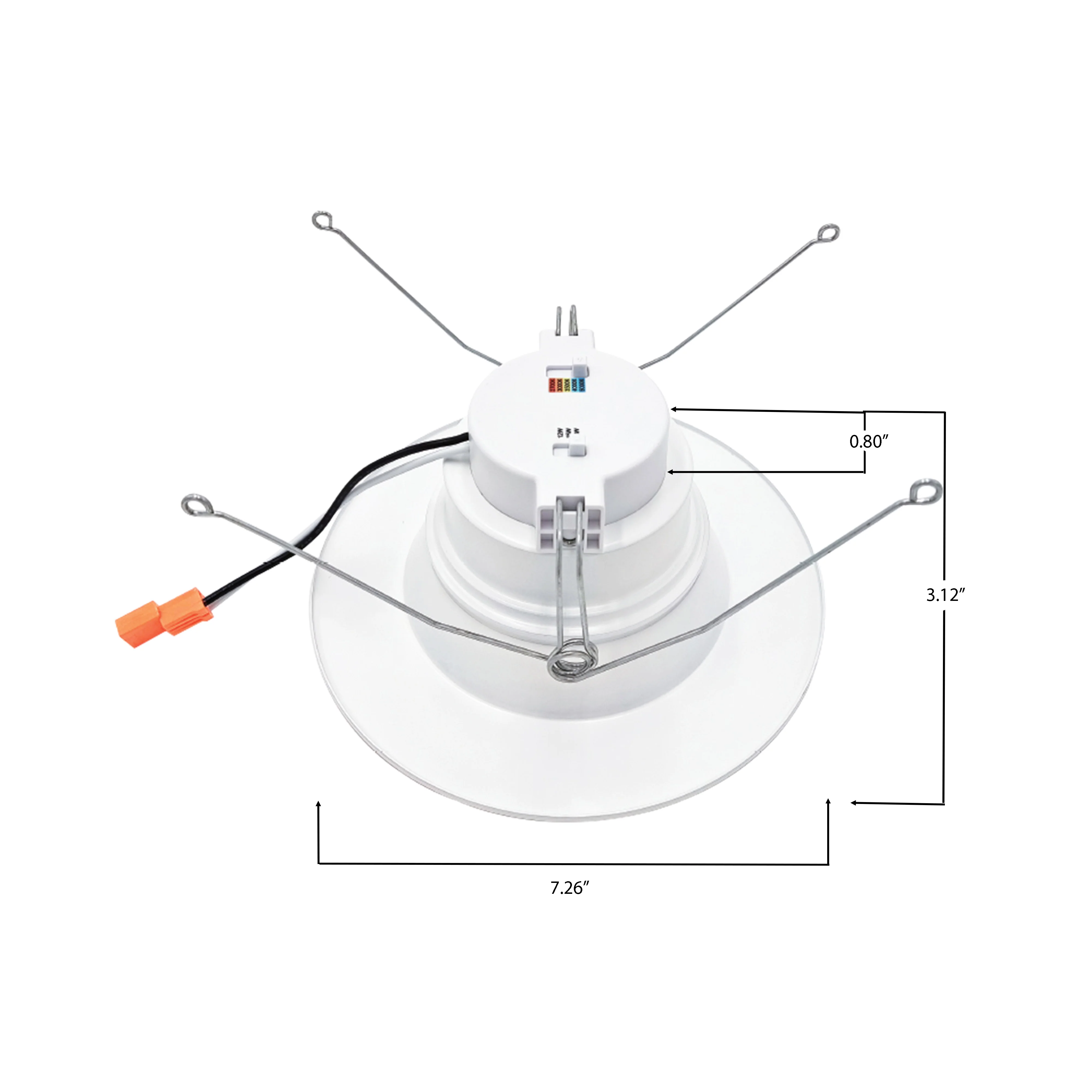 3BRIX 6" Watt & Color Selectable 12/15/18W Retrofit Recessed Downlight - 5CCT-25/30/35/40/50K #257 - Image 3