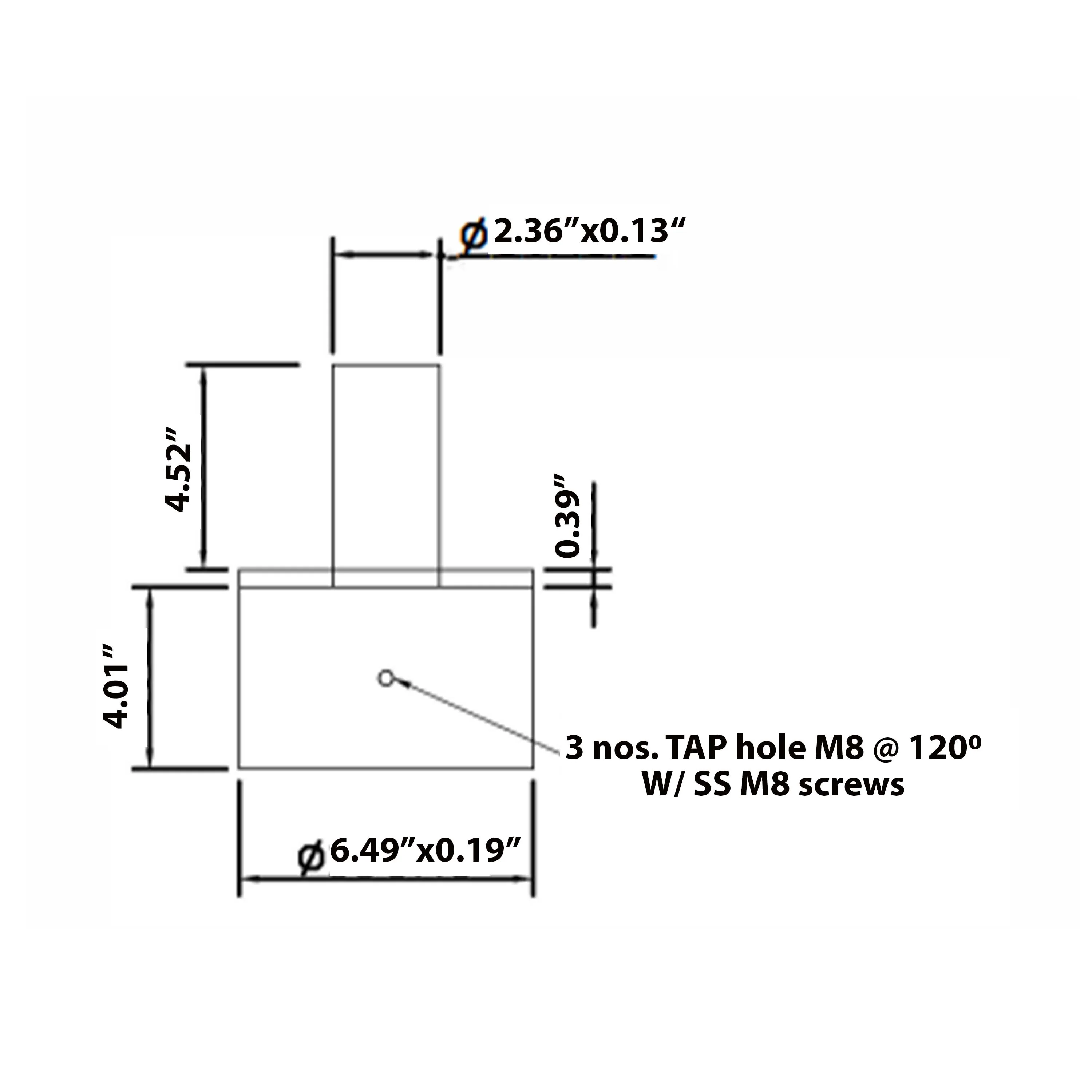 Tenon Adapter for 6 Inch Round Pole - Image 3