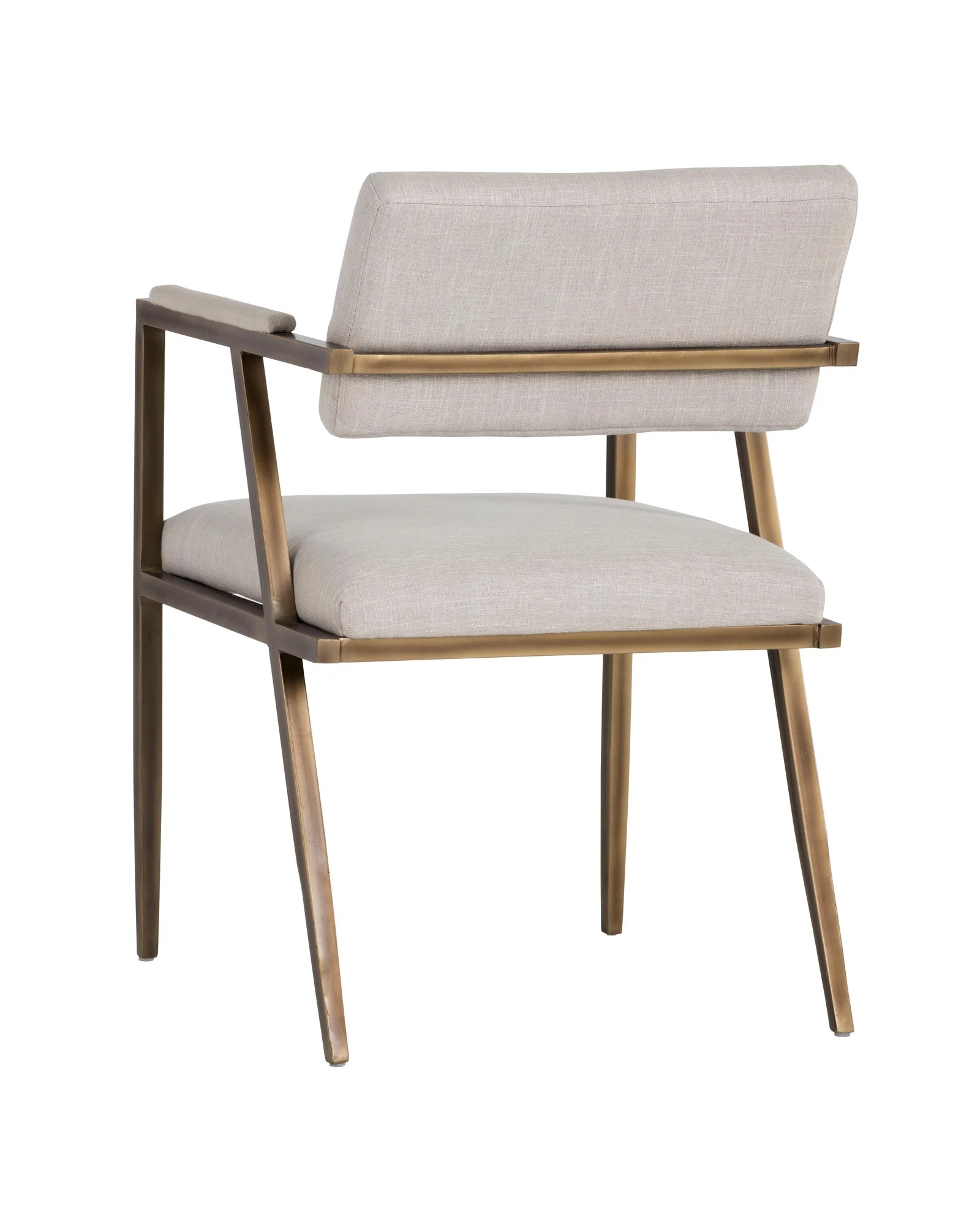 Ventouz Dining Armchair - Beige Linen - Image 3