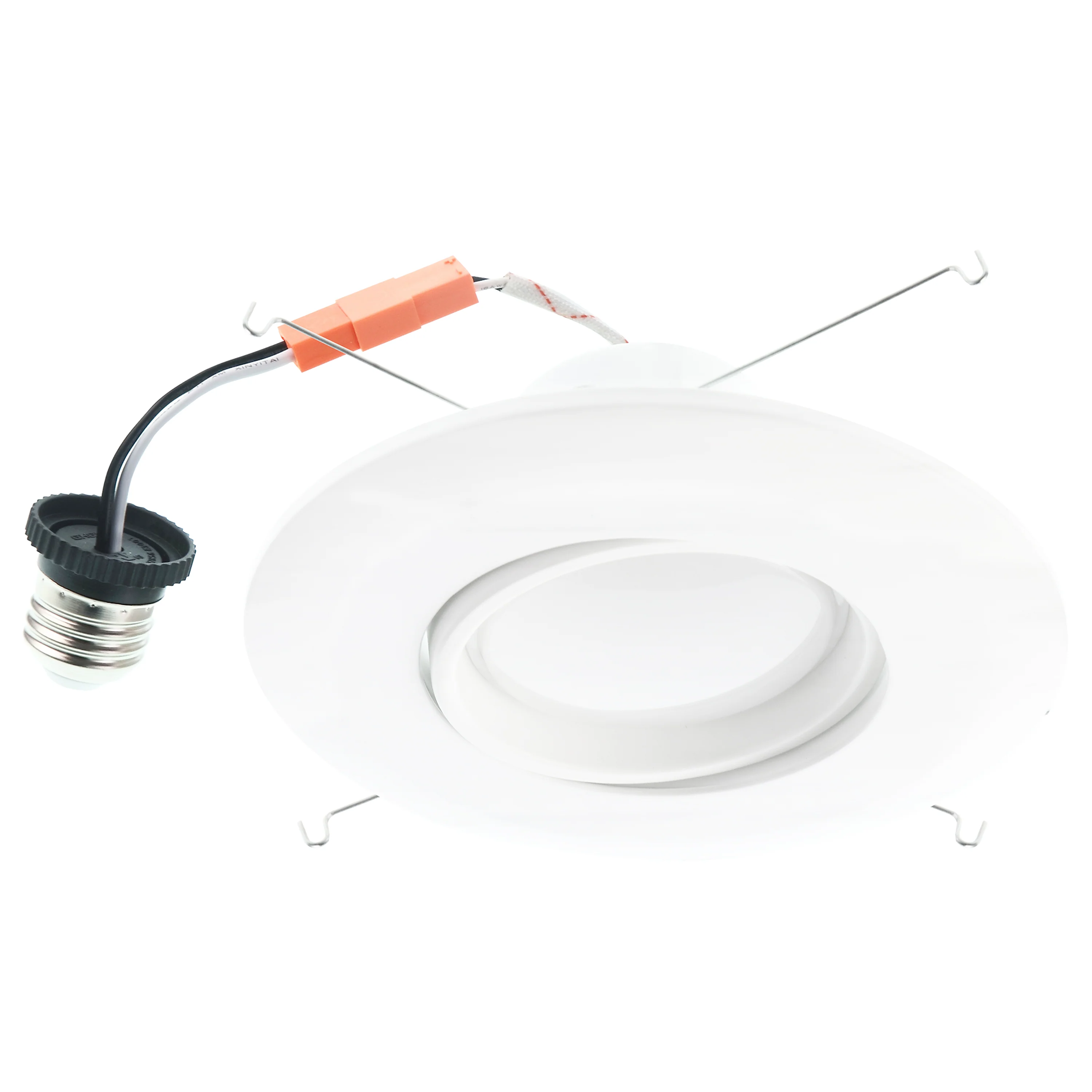 6″ 15W Gimbal Retrofit Recessed Downlight – Eyeball Adjustable Spotlight – 1040 lumens
