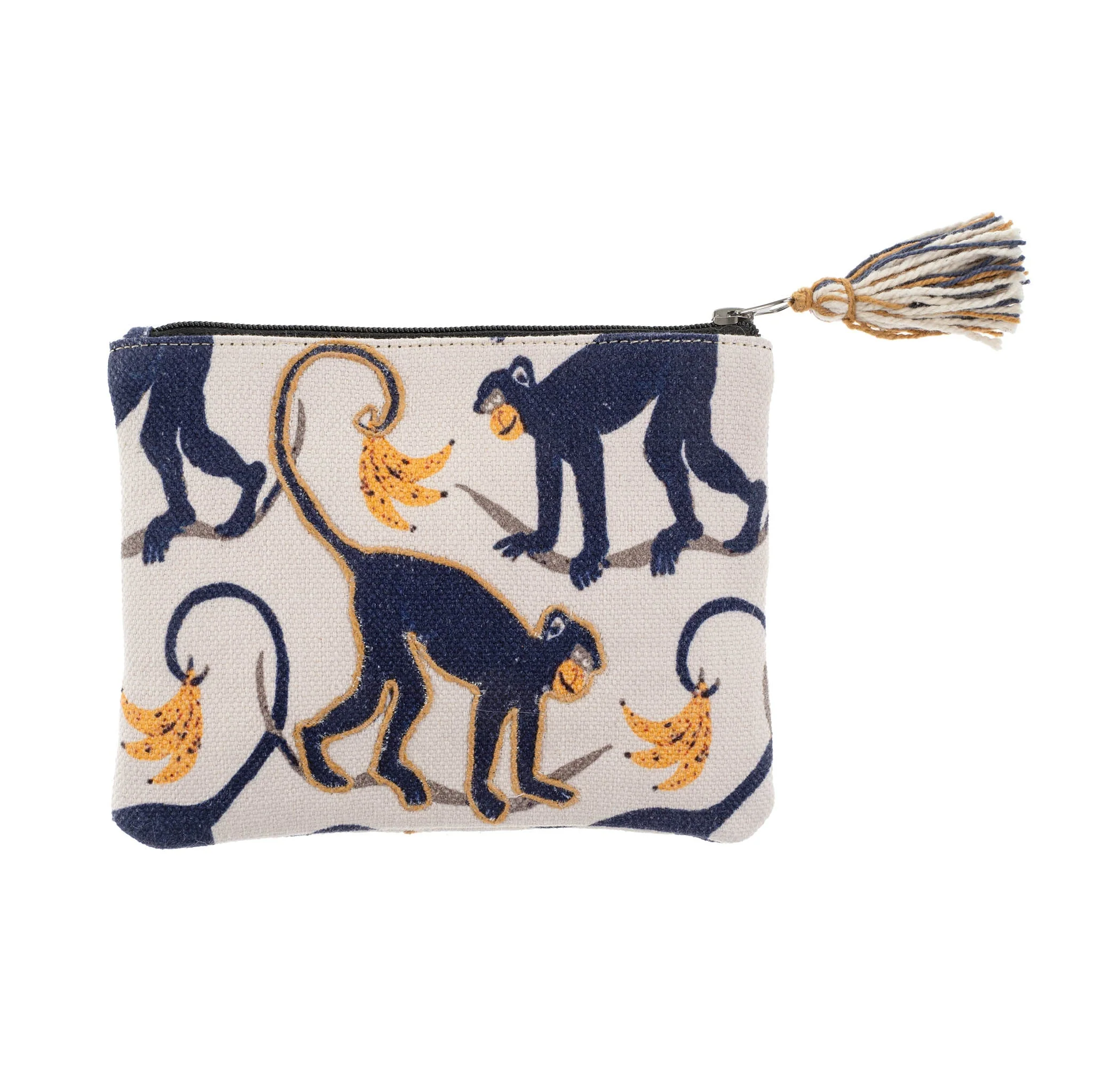 Monkey Around Embroidered Pouch - Image 1