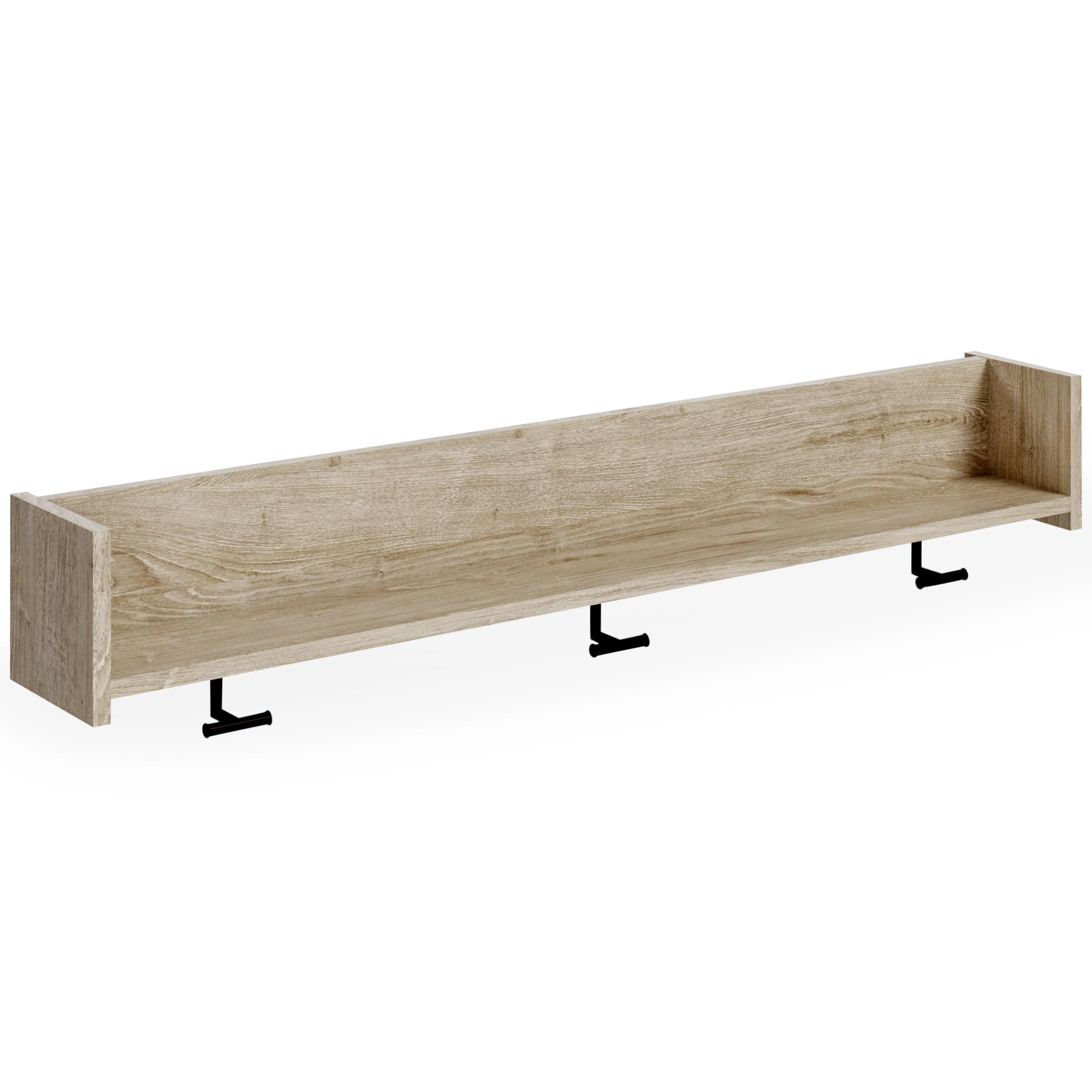 Signature Design by Ashley Oliah EA2270-151 Wall Mounted Coat Rack with Shelf - Image 1
