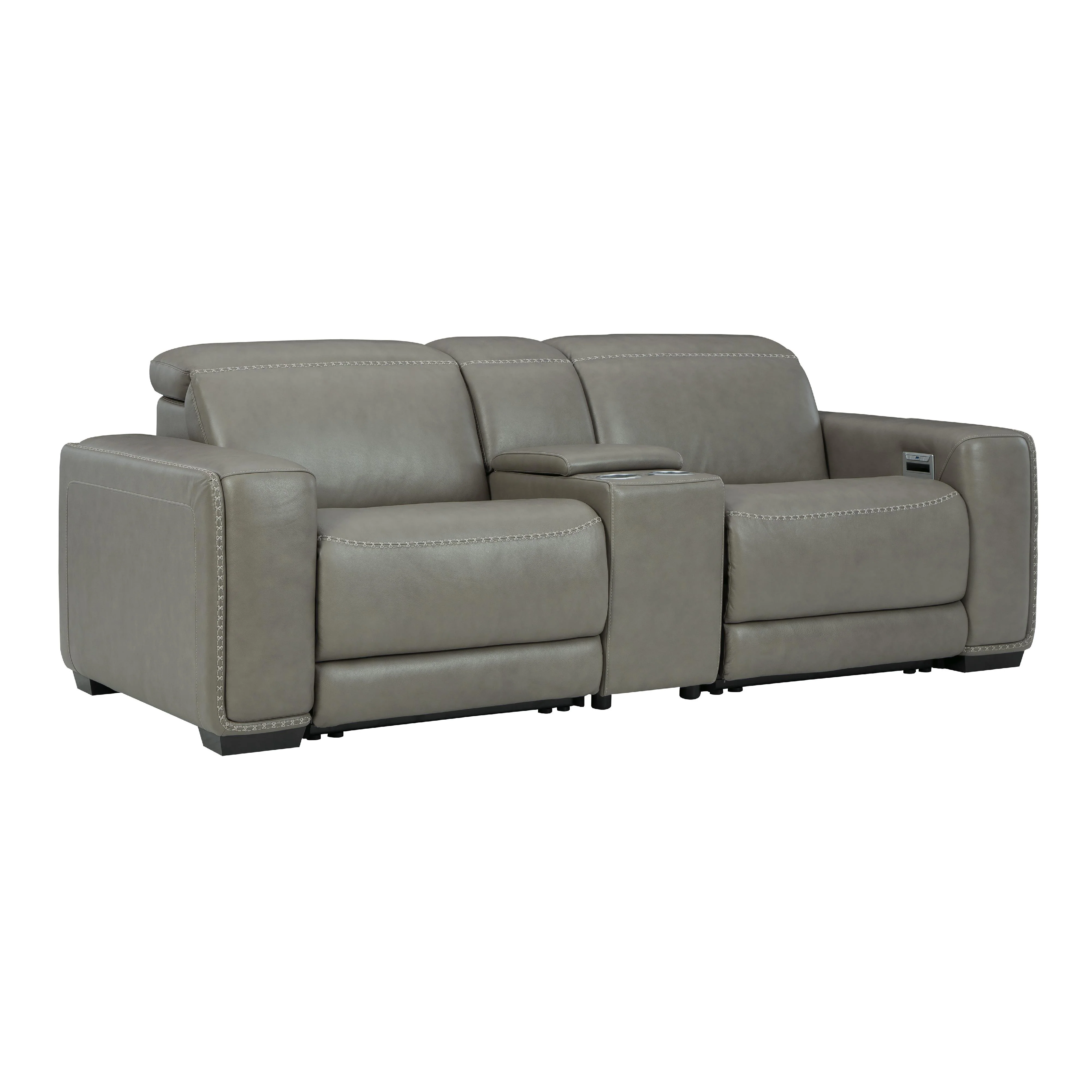 Signature Design by Ashley Correze U94202S3 3 pc Power Reclining Sectional Loveseat - Image 1