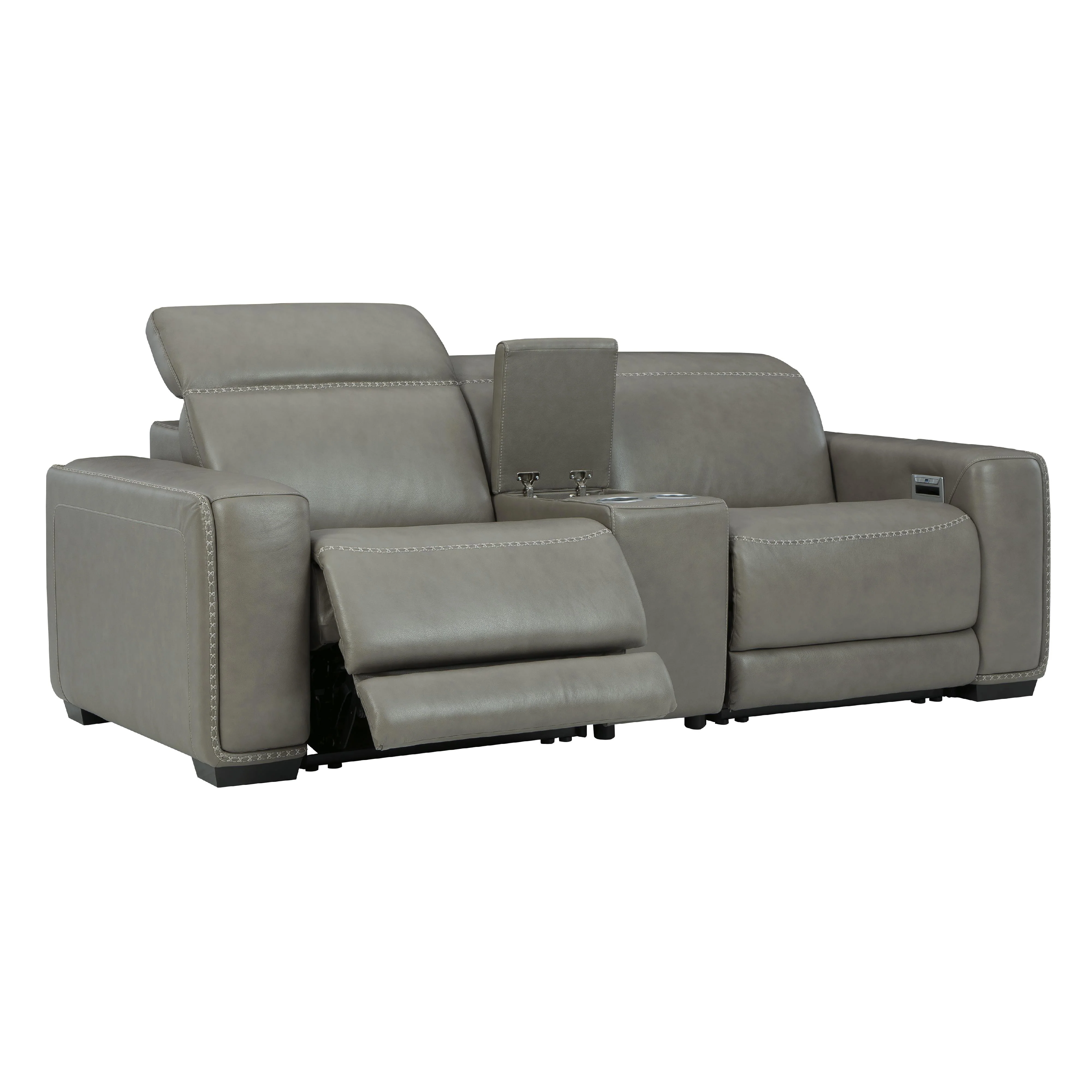 Signature Design by Ashley Correze U94202S3 3 pc Power Reclining Sectional Loveseat - Image 2