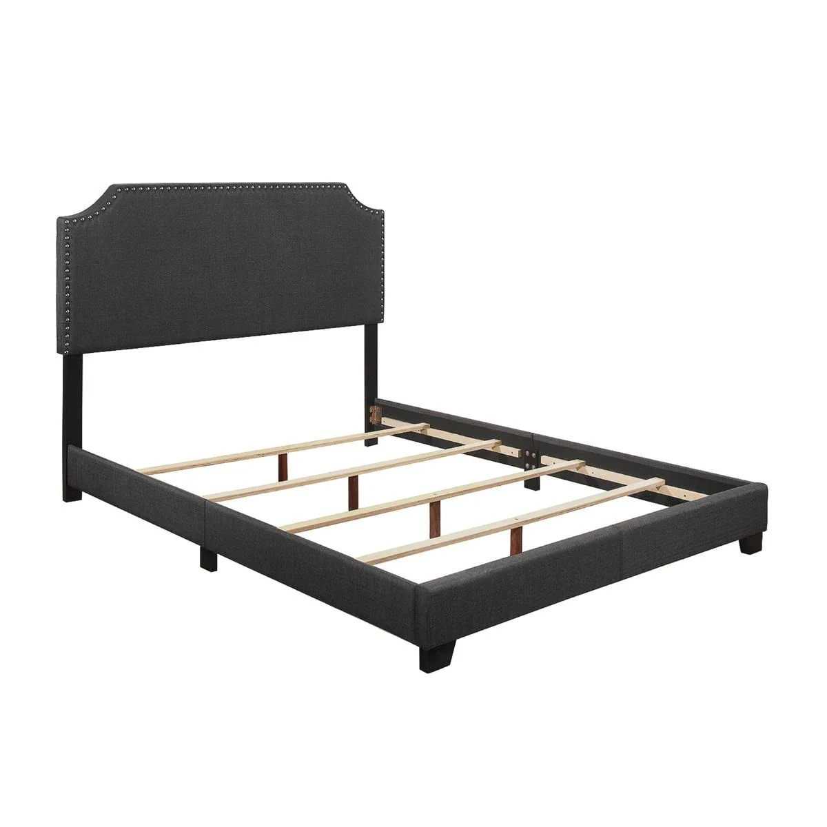 Homelegance Queen Upholstered Bed SH235DGR-1 - Image 1