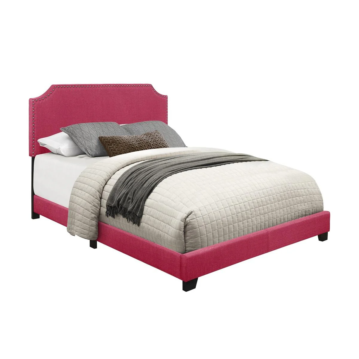 Homelegance King Upholstered Bed SH235KPNK-1 - Image 2