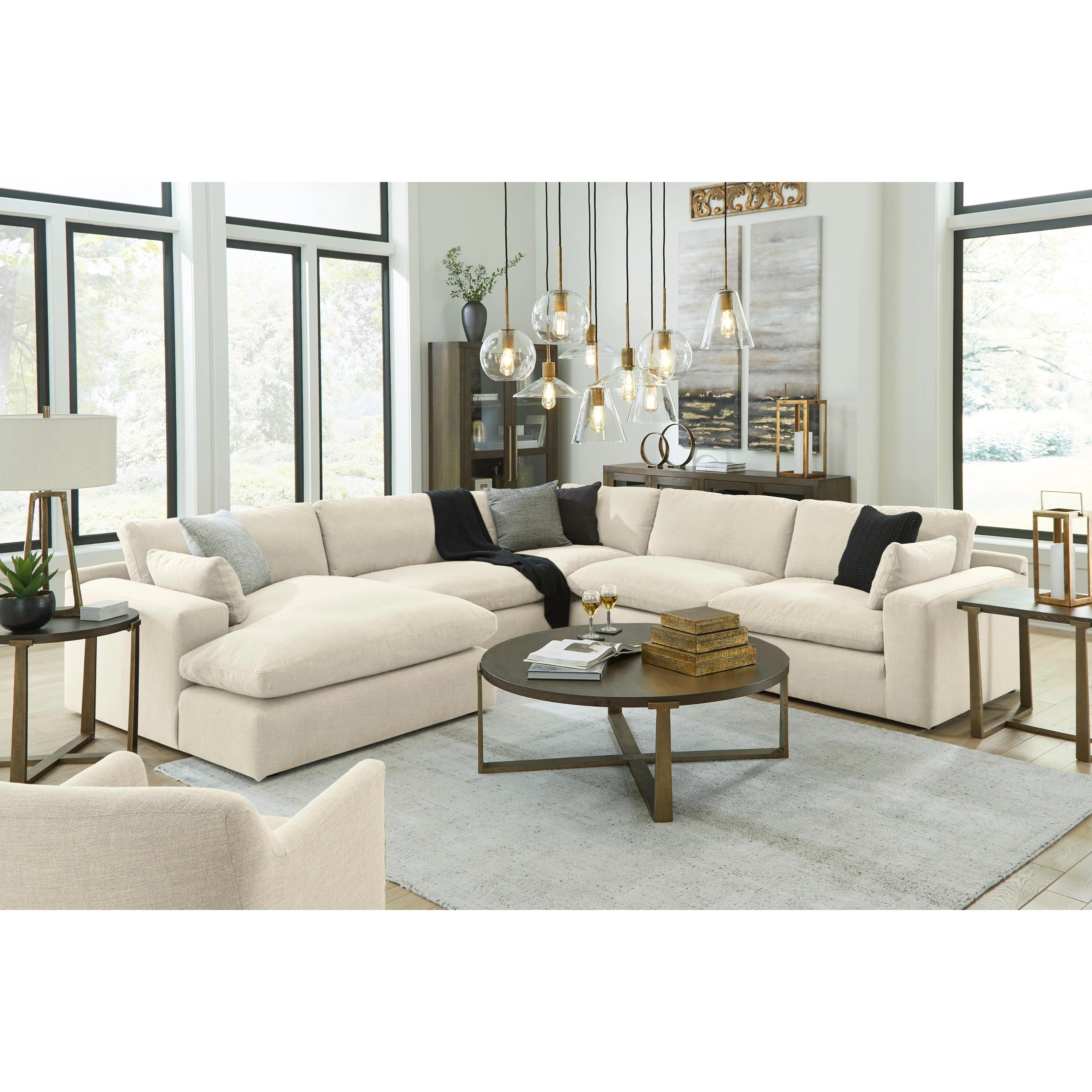 Benchcraft Elyza 10006S6 5 pc Sectional with Chaise - Image 3