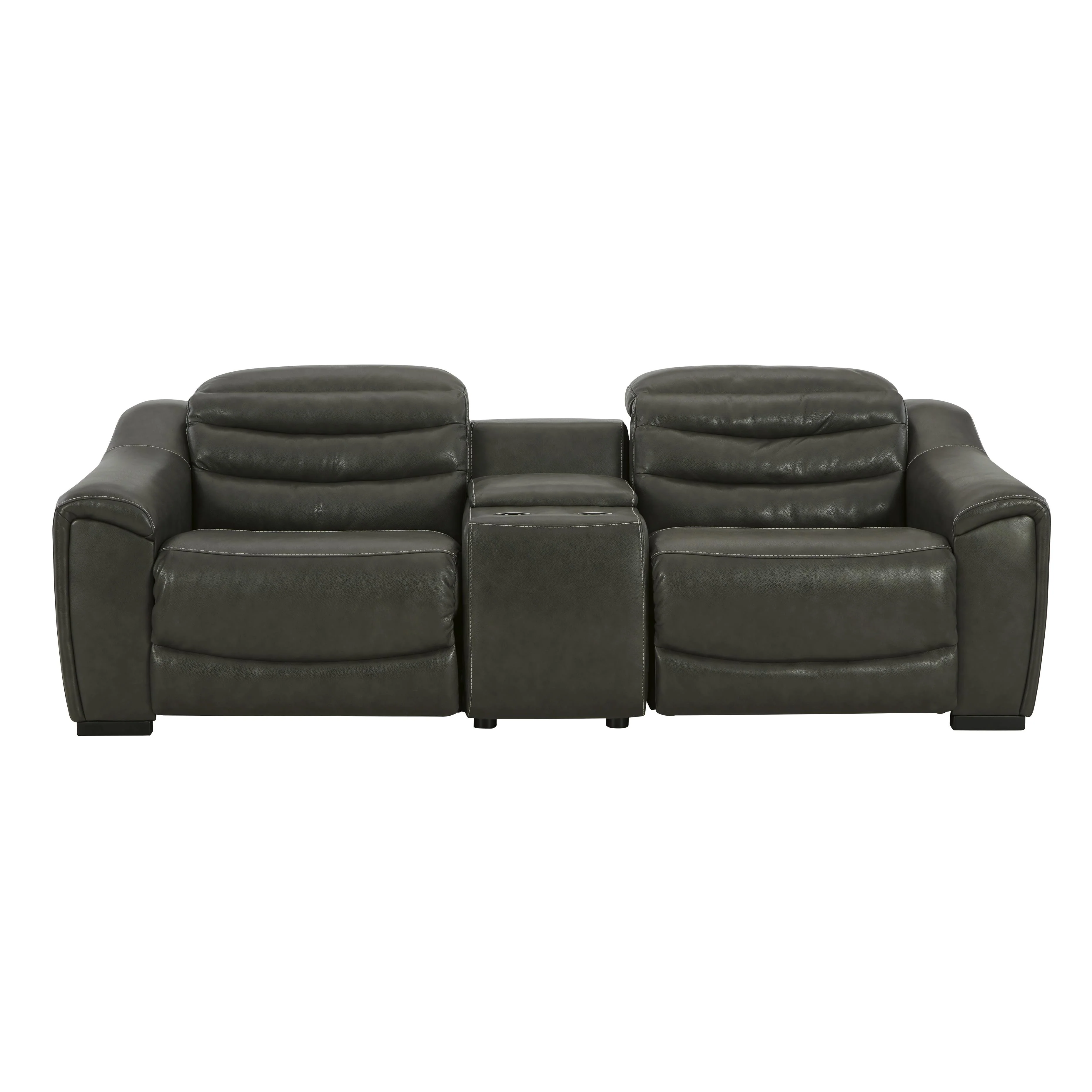 Signature Design by Ashley Center Line U63404S2 3 pc Power Reclining Loveseat with Console - Image 1