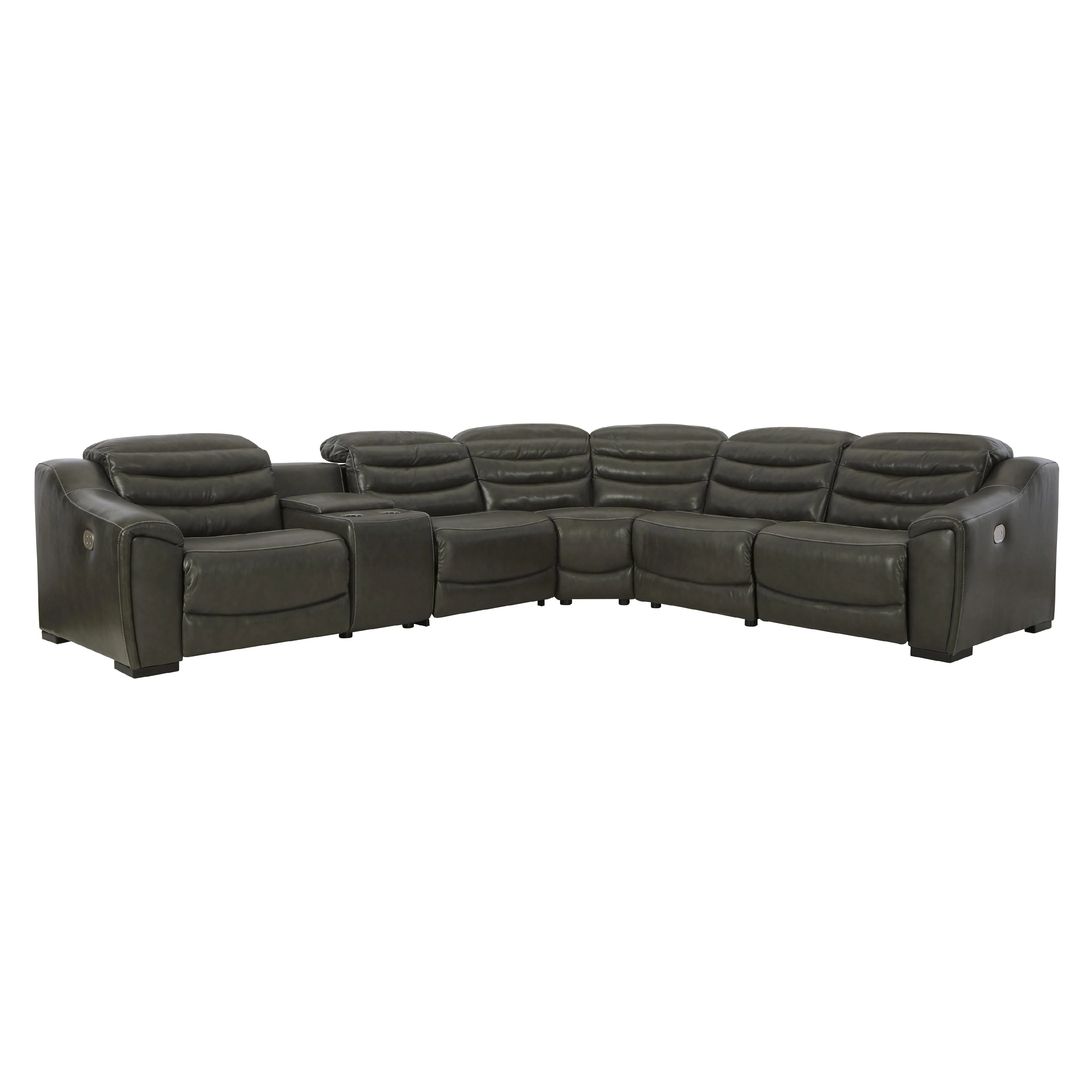Signature Design by Ashley Center Line U63404S4 6 pc Power Reclining Sectional - Image 1