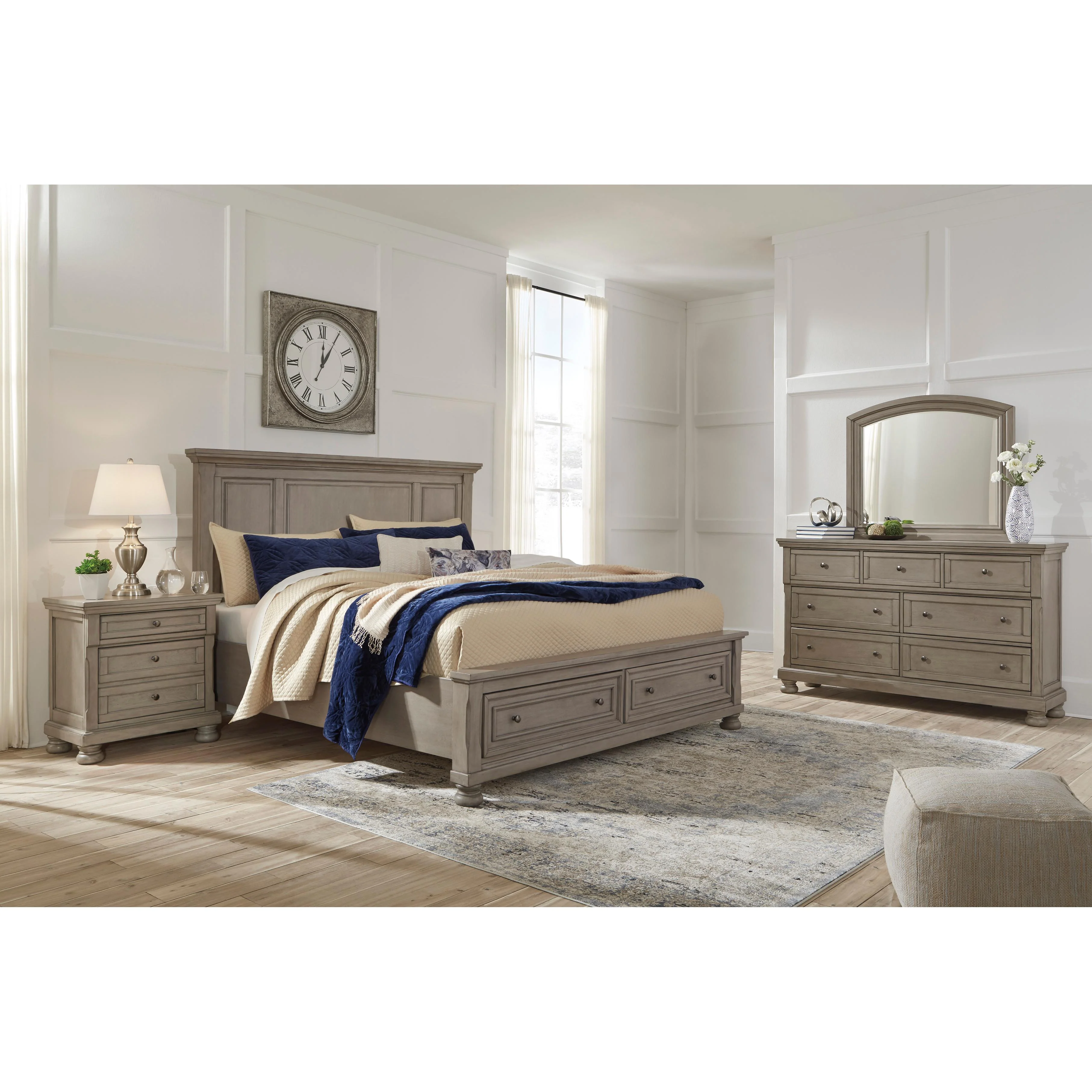 Signature Design by Ashley Lettner B733B35 California King Panel Storage bed - Image 3