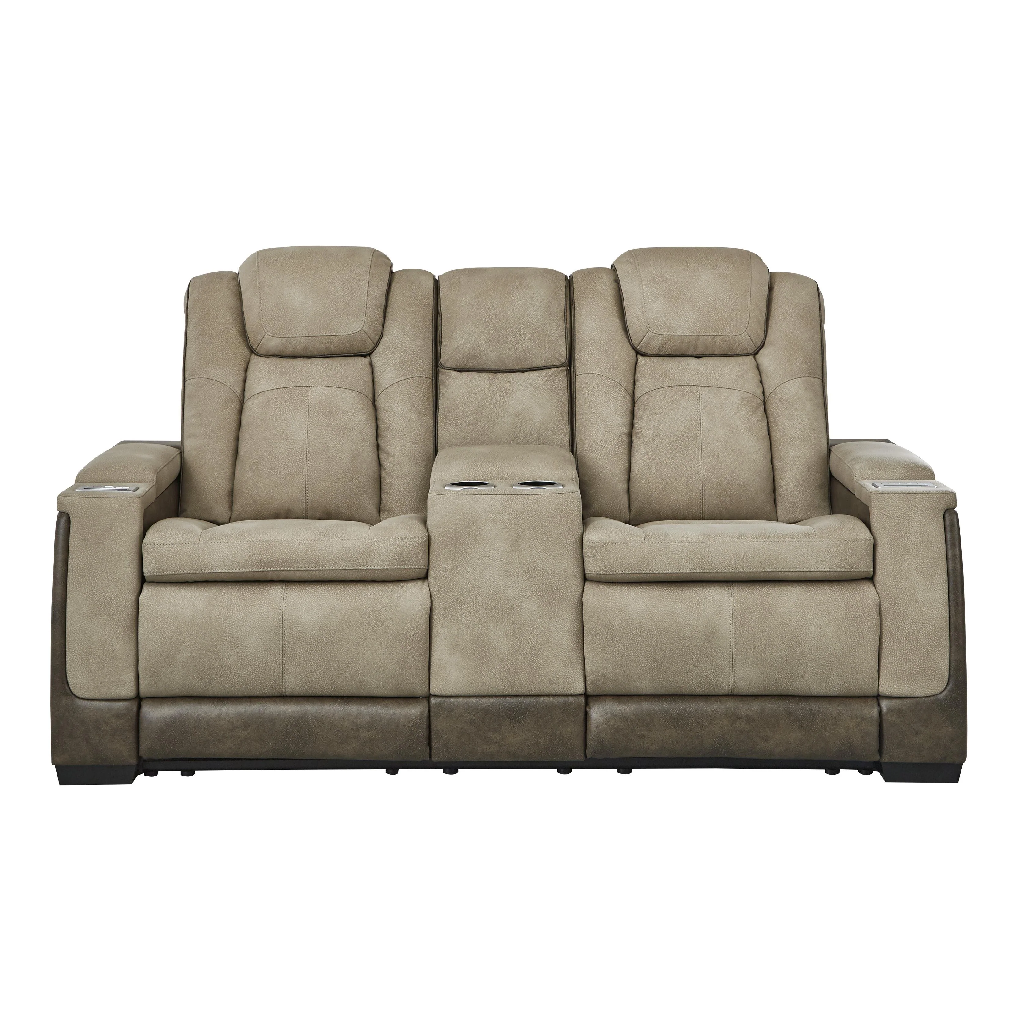 Signature Design by Ashley Next-Gen DuraPella 2200318 Power Reclining Loveseat with Console and Adjustable Headrest - Image 2