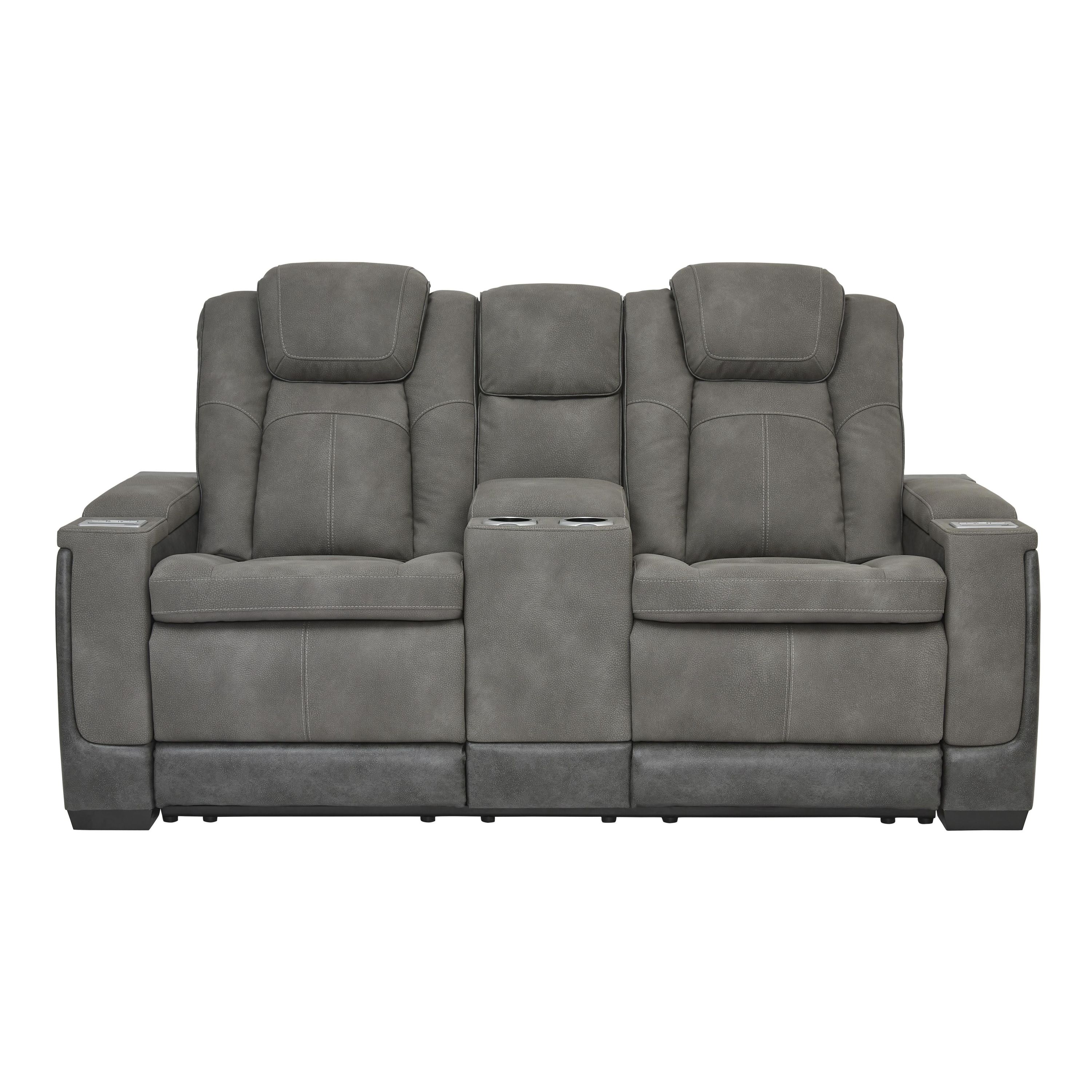Signature Design by Ashley Next-Gen DuraPella 2200418 Power Reclining Loveseat with Console and Adjustable Headrest - Image 2
