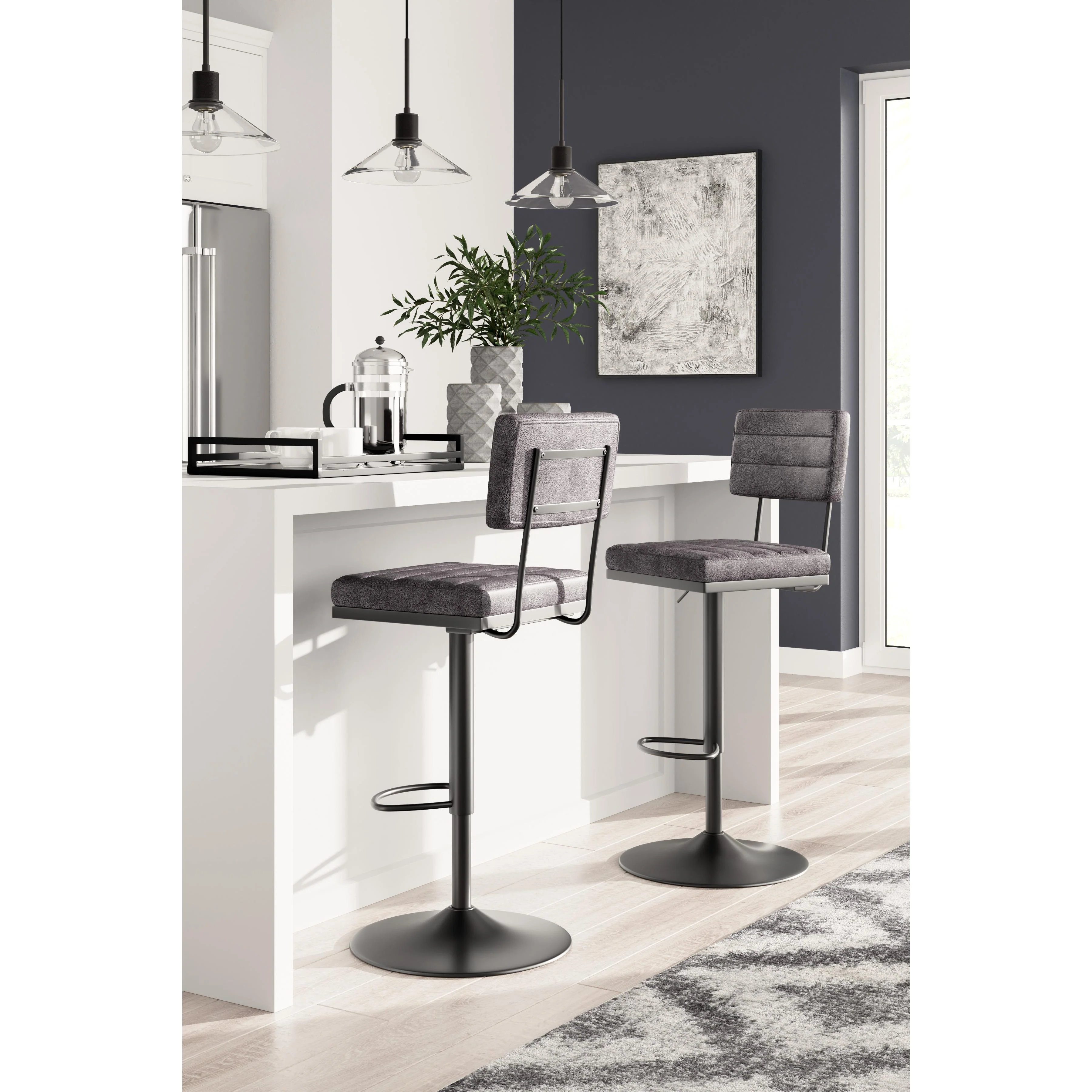 Signature Design by Ashley Strumford D119-630 Tall Swivel Barstool - Image 2