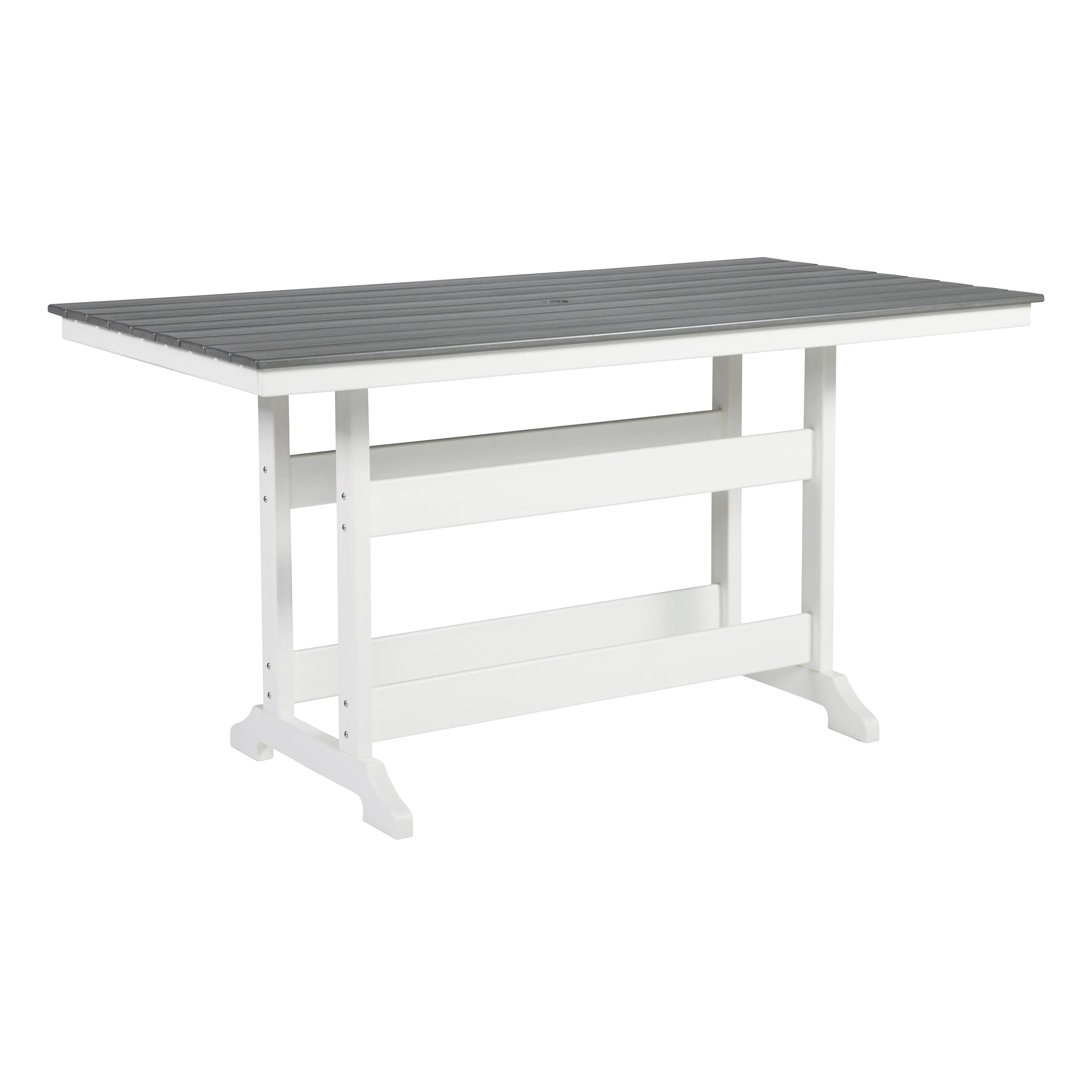 Signature Design by Ashley Transville P210-642 Rectangular Counter Table with Umbrella Option - Image 1