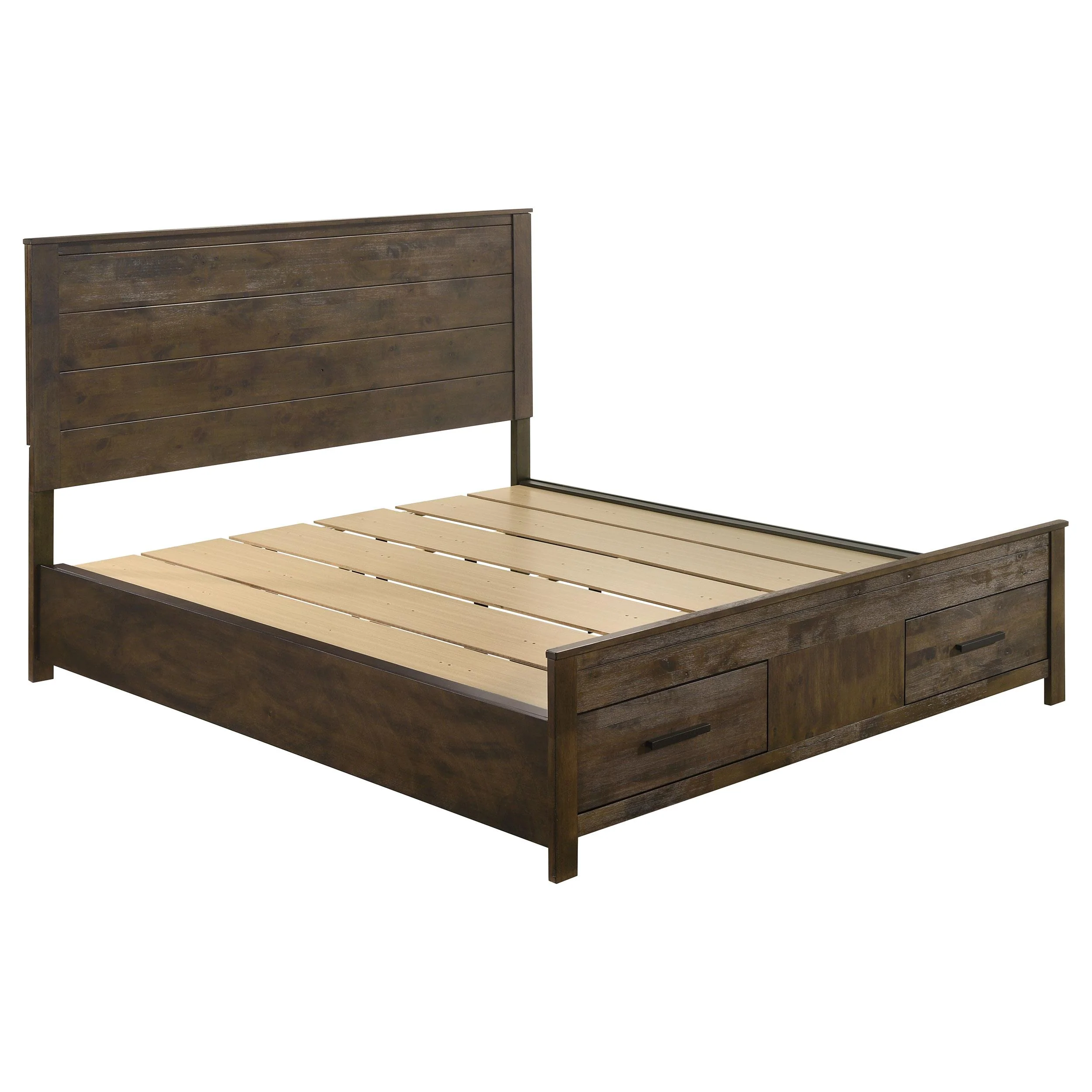 Coaster Furniture Woodmont 222631KW California King Storage Bed - Rustic Golden Brown - Image 1