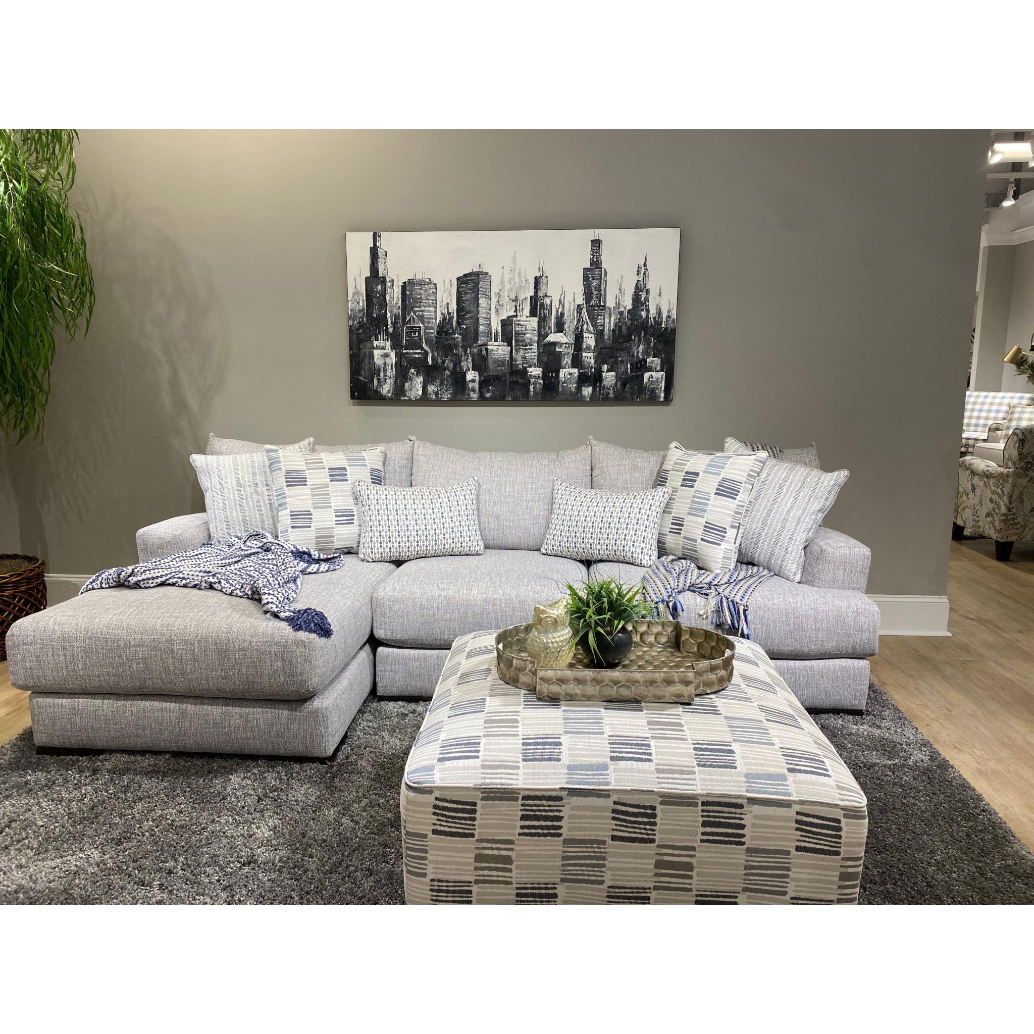 Fusion Furniture The 51 Entice Paver Fabric 2 pc Sectional 51-26R-KP ENTICE PAVER/51-26L-KP ENTICE PAVER - Image 1