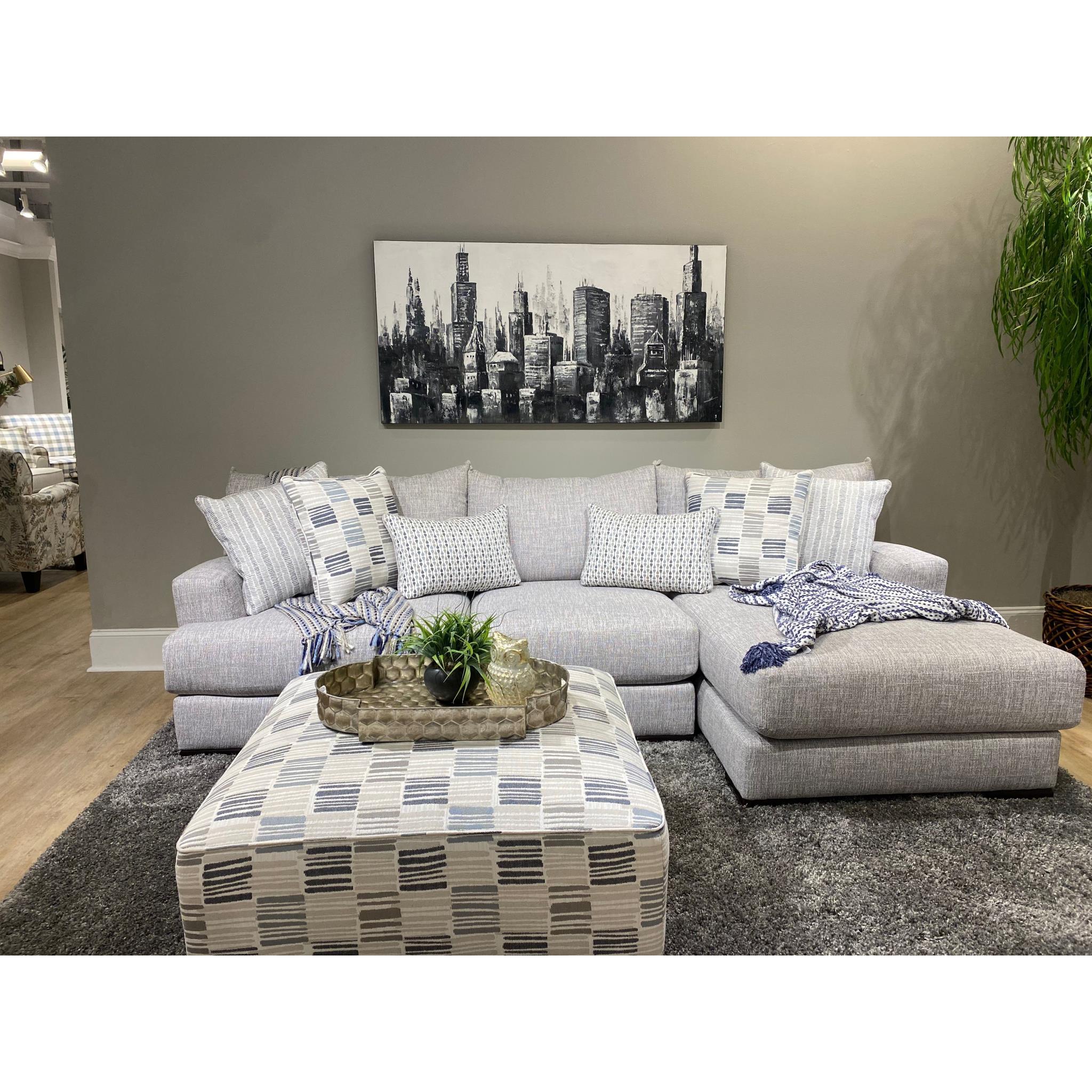 Fusion Furniture The 51 Entice Paver Fabric 2 pc Sectional 51-26L-KP ENTICE PAVER/51-26R-KP ENTICE PAVER - Image 1