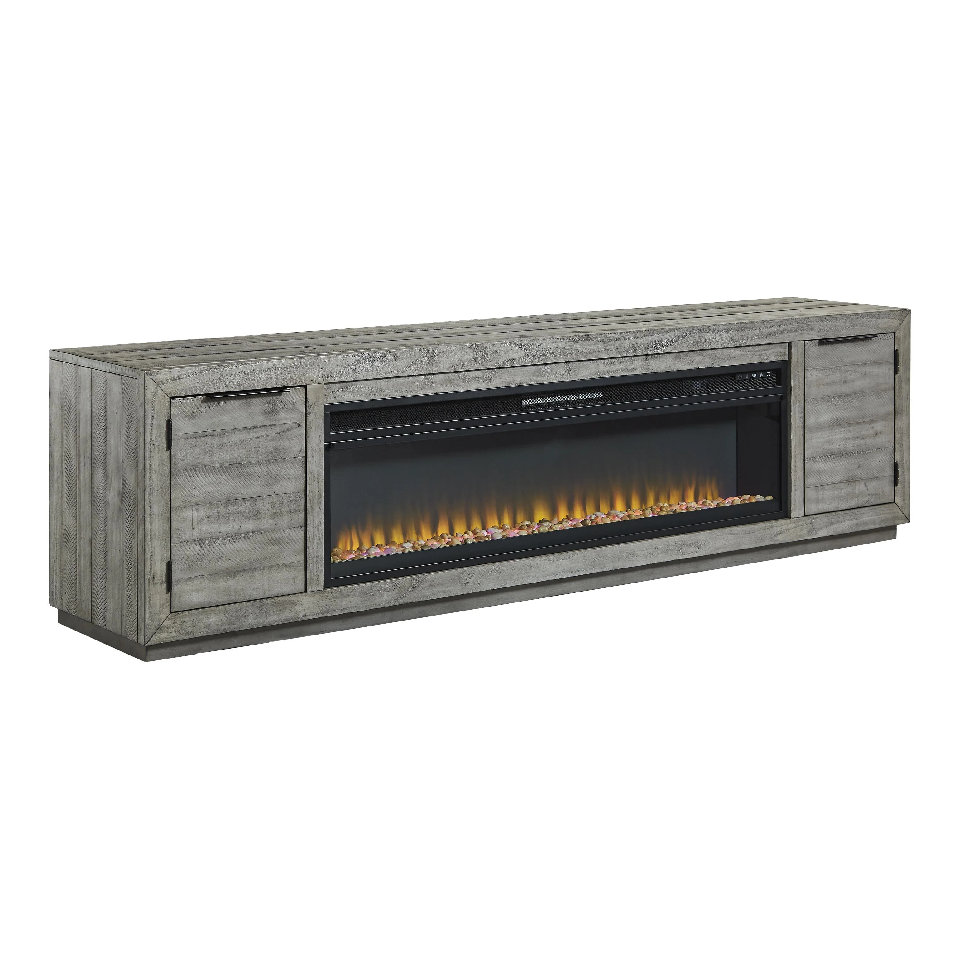 Signature Design by Ashley Naydell W996W1 92" TV Stand with Electric Fireplace - Image 1