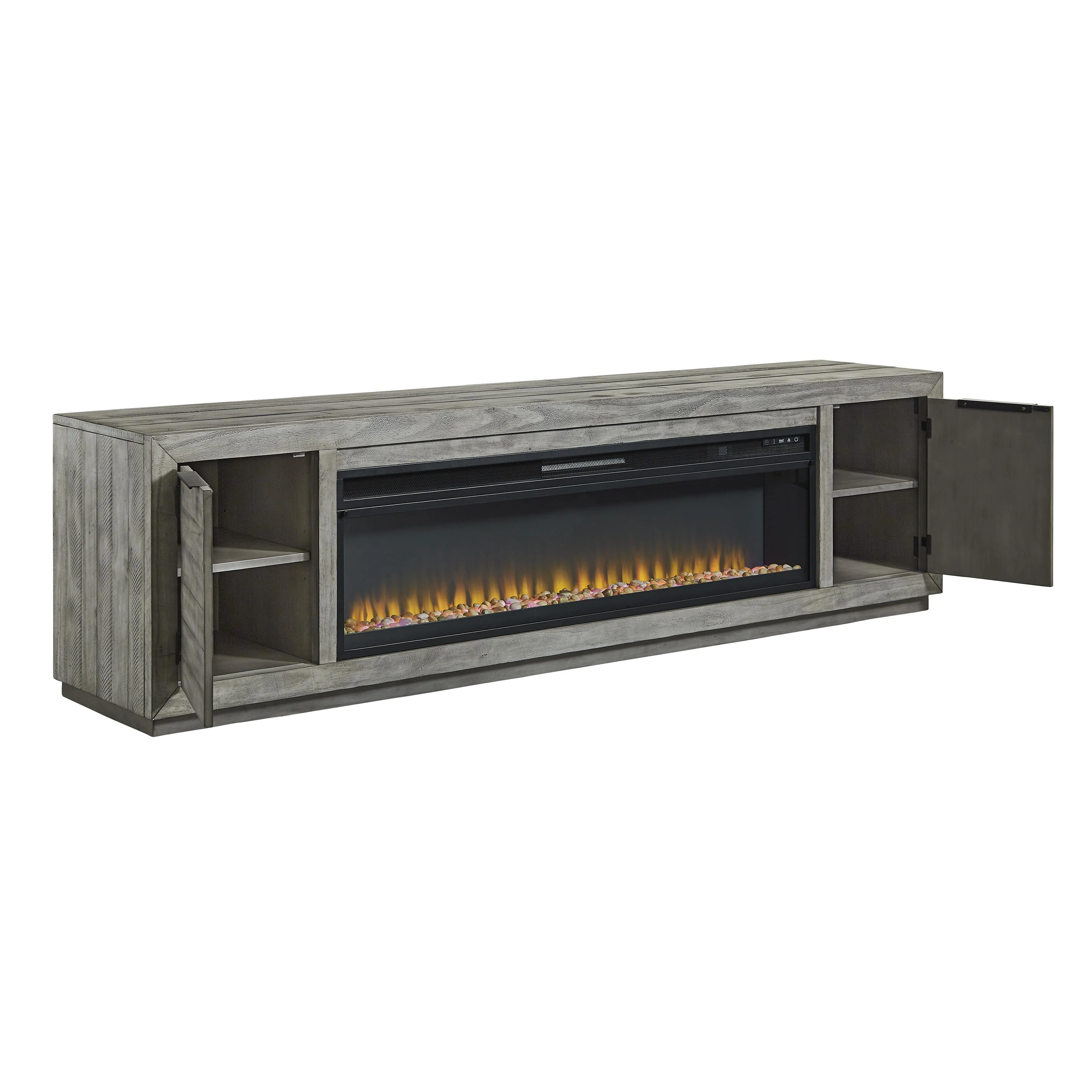 Signature Design by Ashley Naydell W996W1 92" TV Stand with Electric Fireplace - Image 2