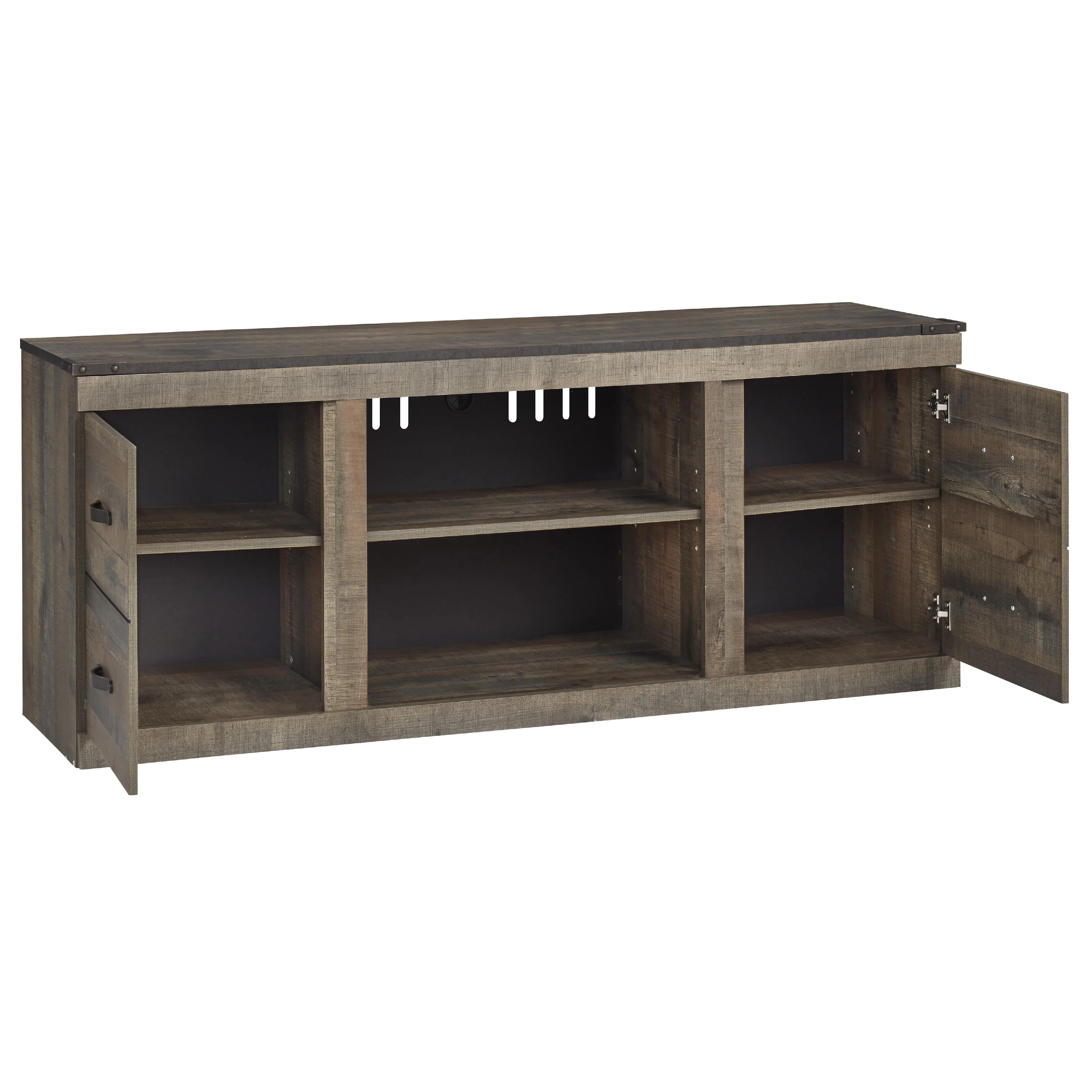 Signature Design by Ashley Trinell EW0446-268 Large TV Stand with Fireplace Option - Image 2