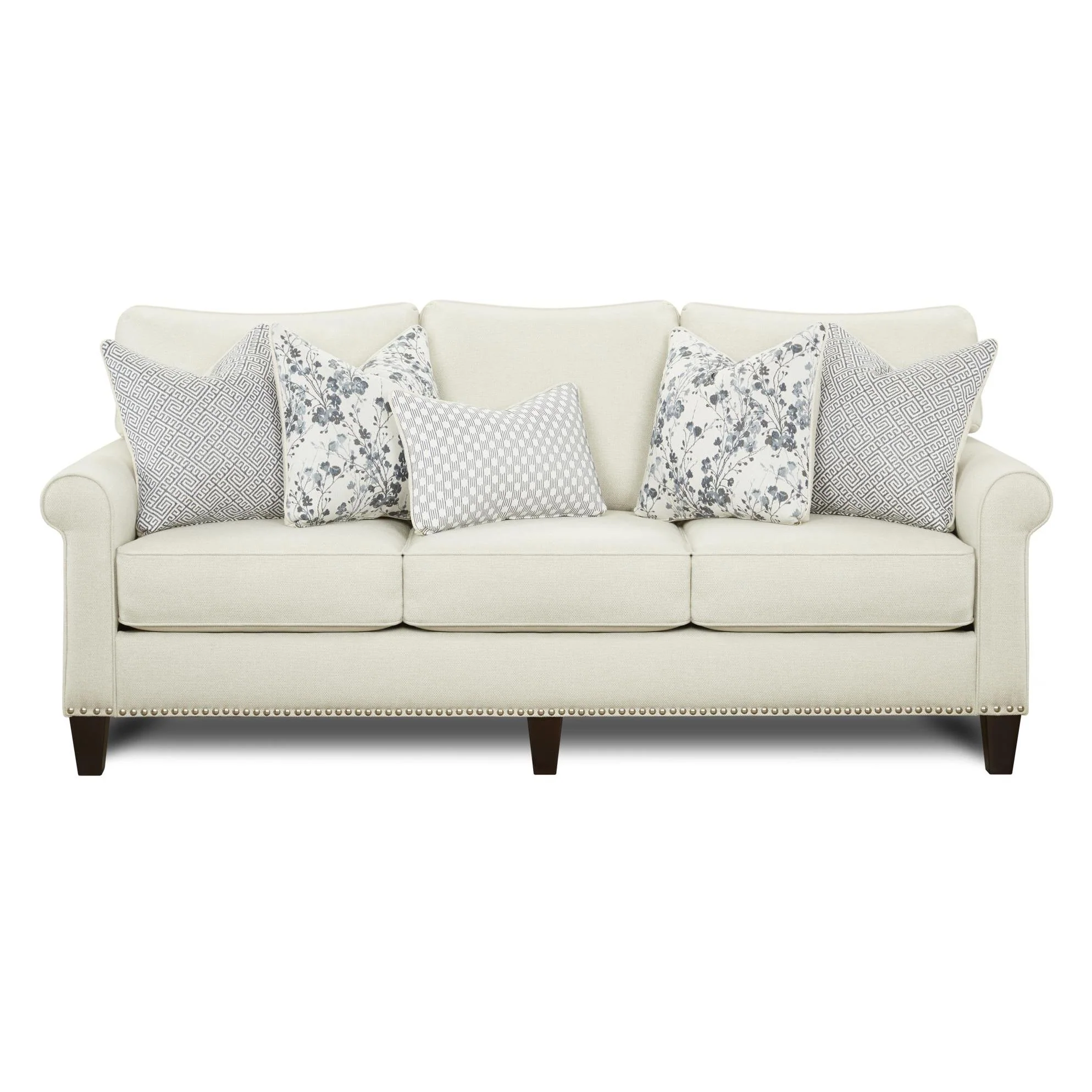 Fusion Furniture Stationary Fabric Sofa 46-00KP TRUTH OR DARE SALT - Image 1