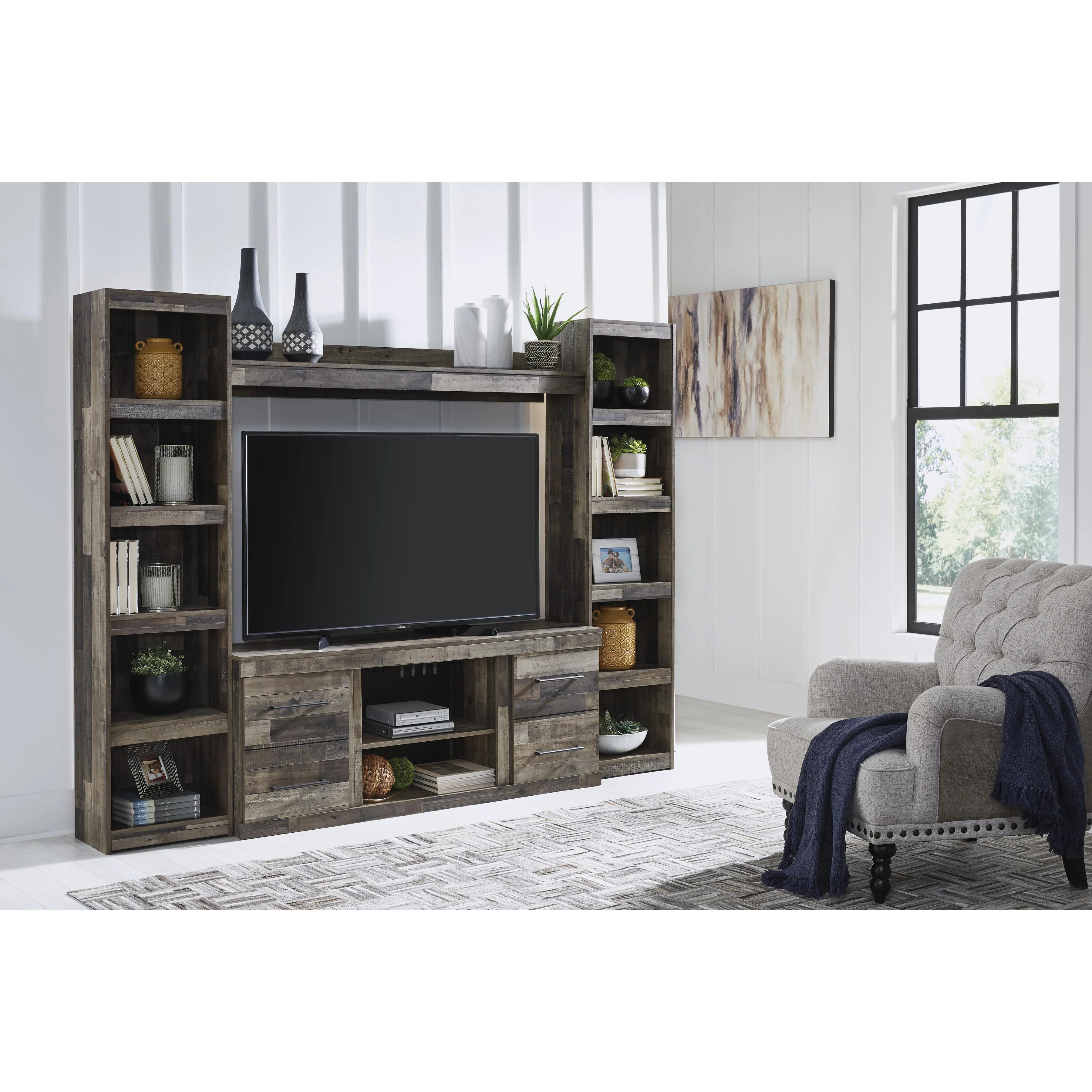 Signature Design by Ashley Derekson EW0200W6 4 pc Entertainment Center - Image 2
