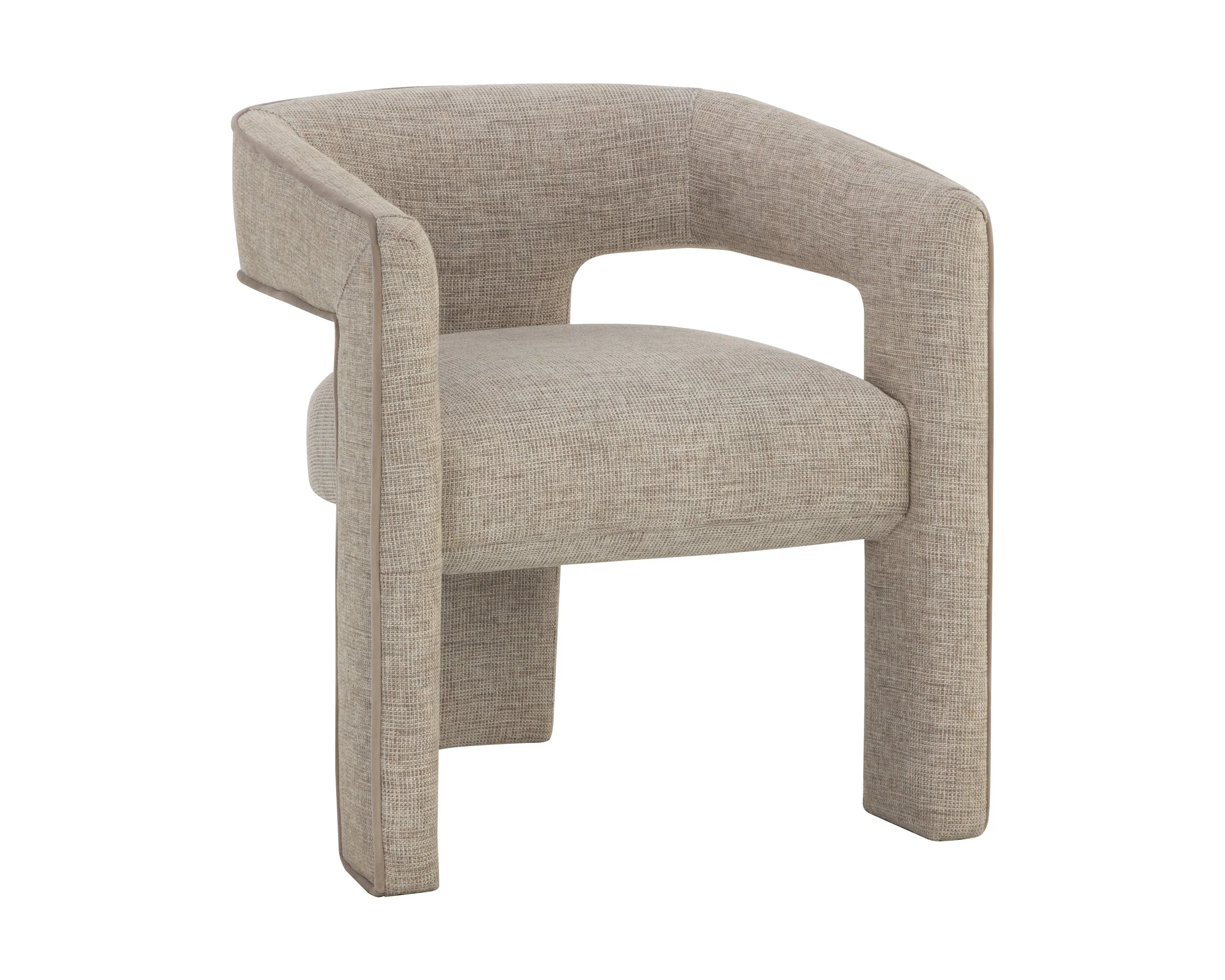 Krasner Dining Armchair – Rhapsody Sand